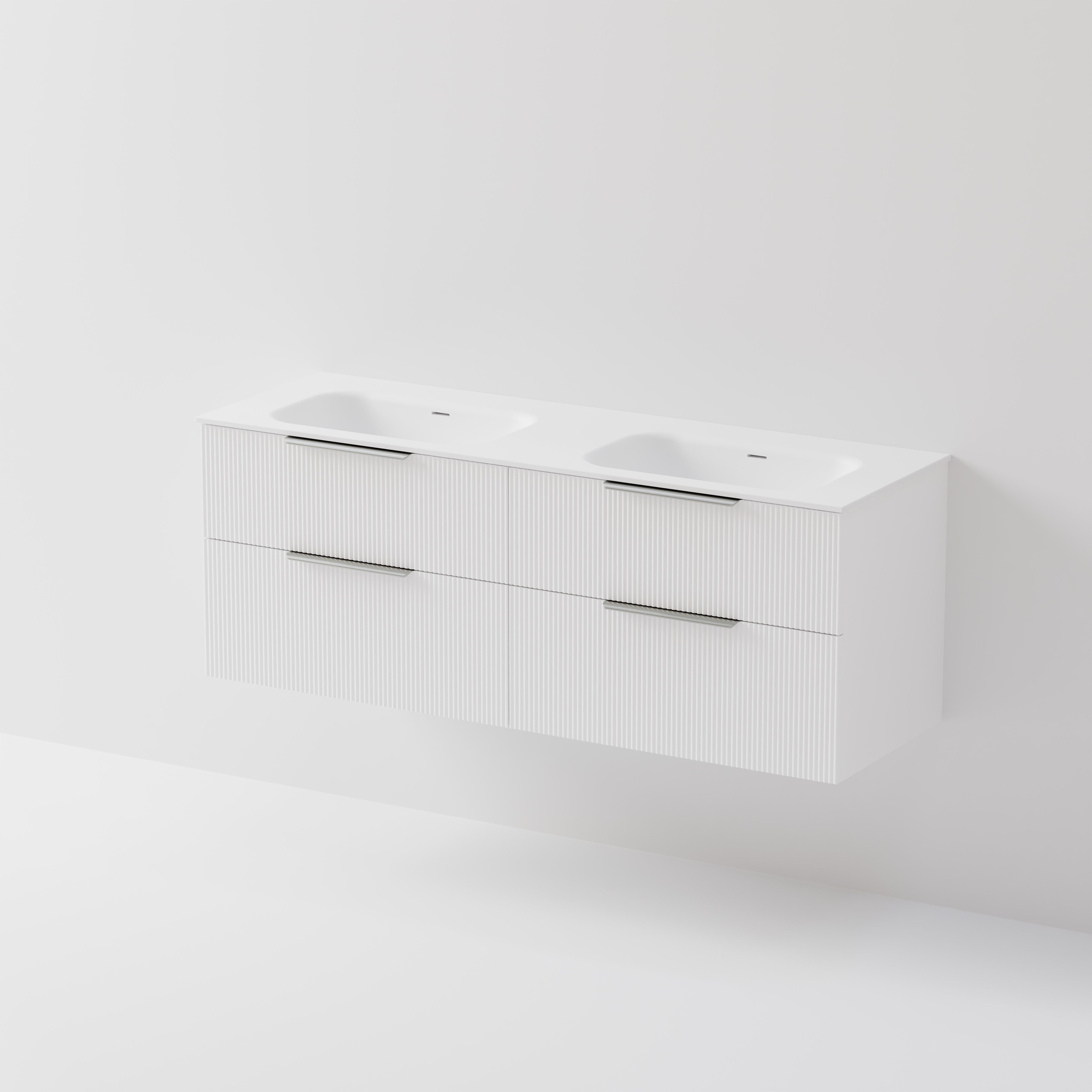 Lineare 1500 Vanity | 4 Drawer | Double Inset Basin