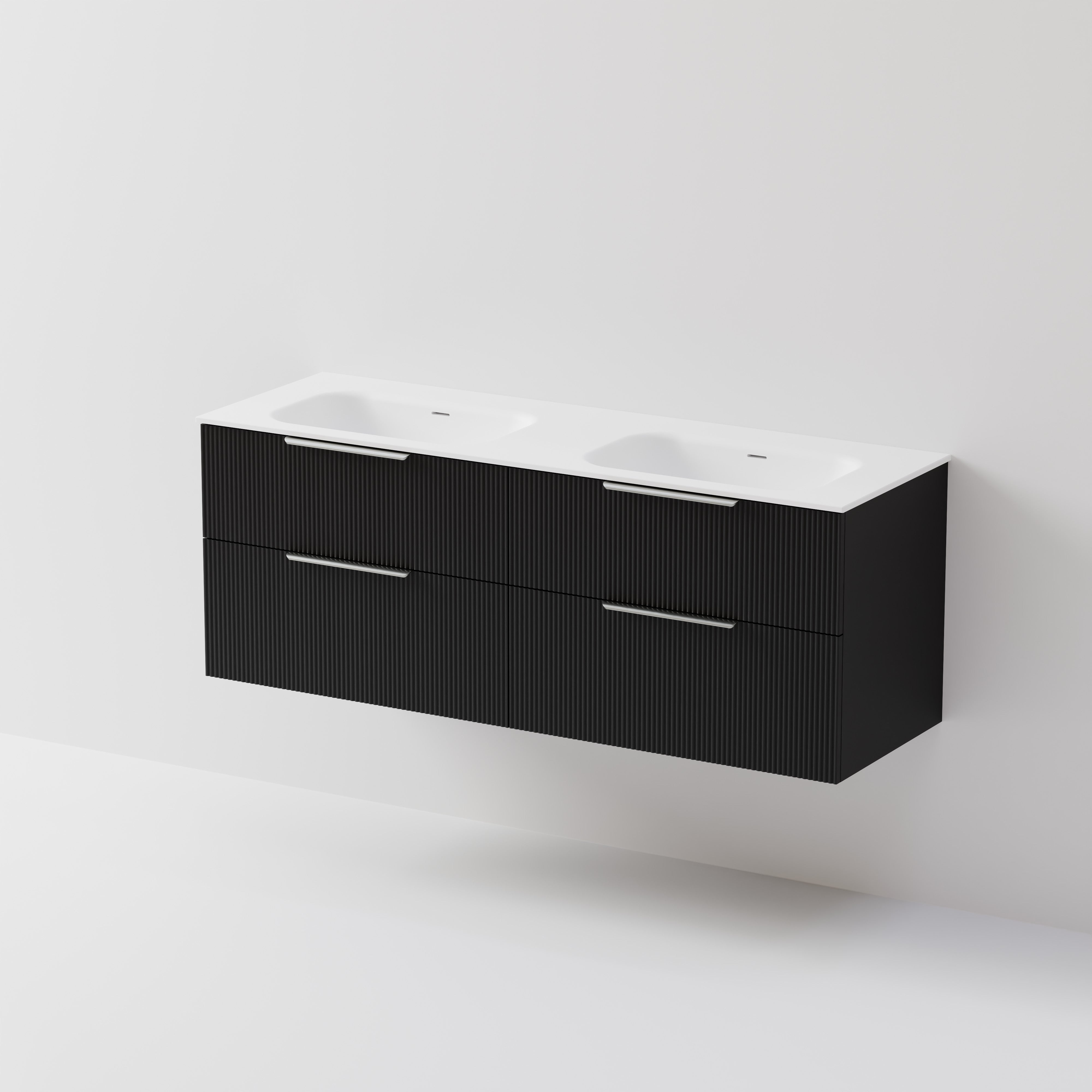 Lineare 1500 Vanity | 4 Drawer | Double Inset Basin