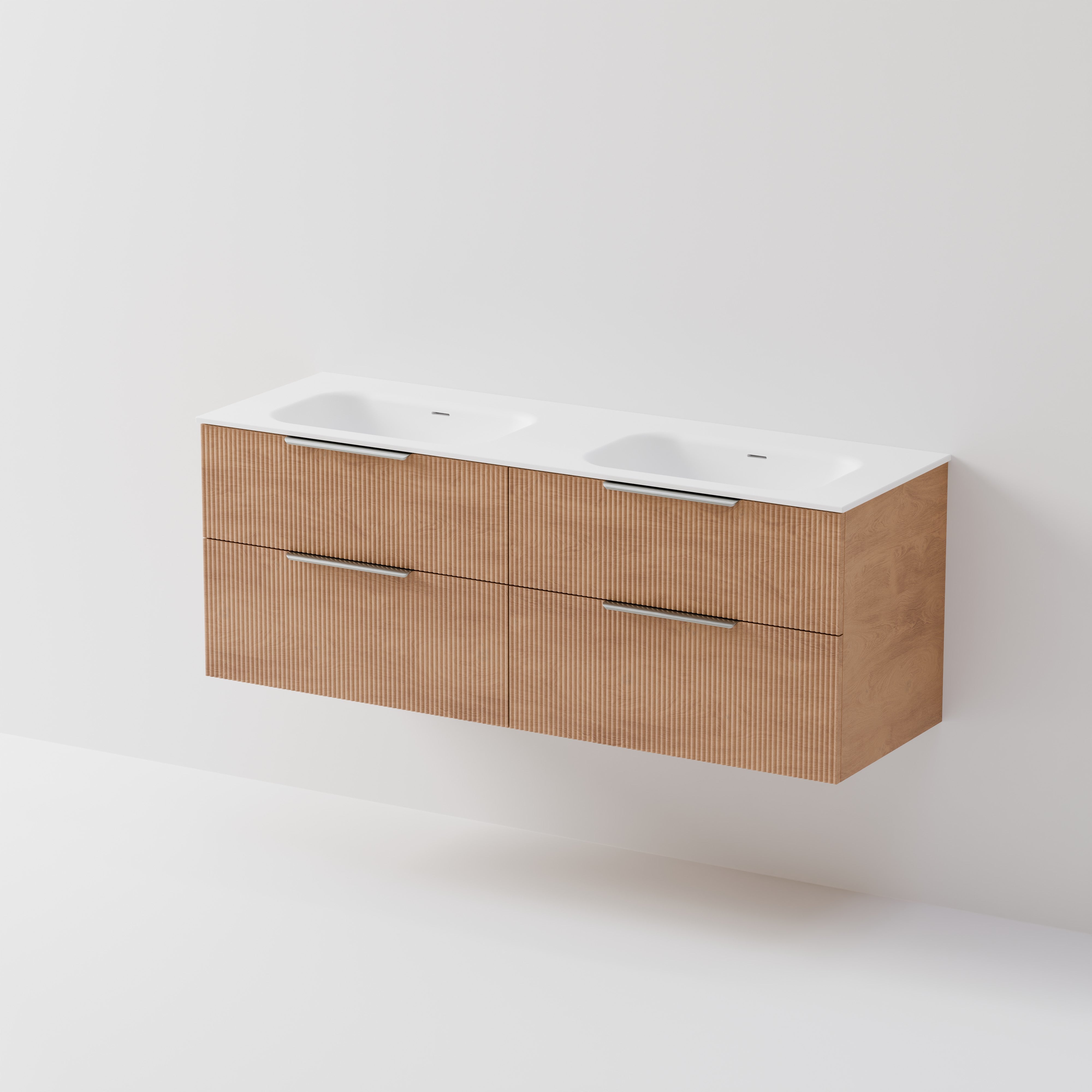 Lineare 1500 Vanity | 4 Drawer | Double Inset Basin