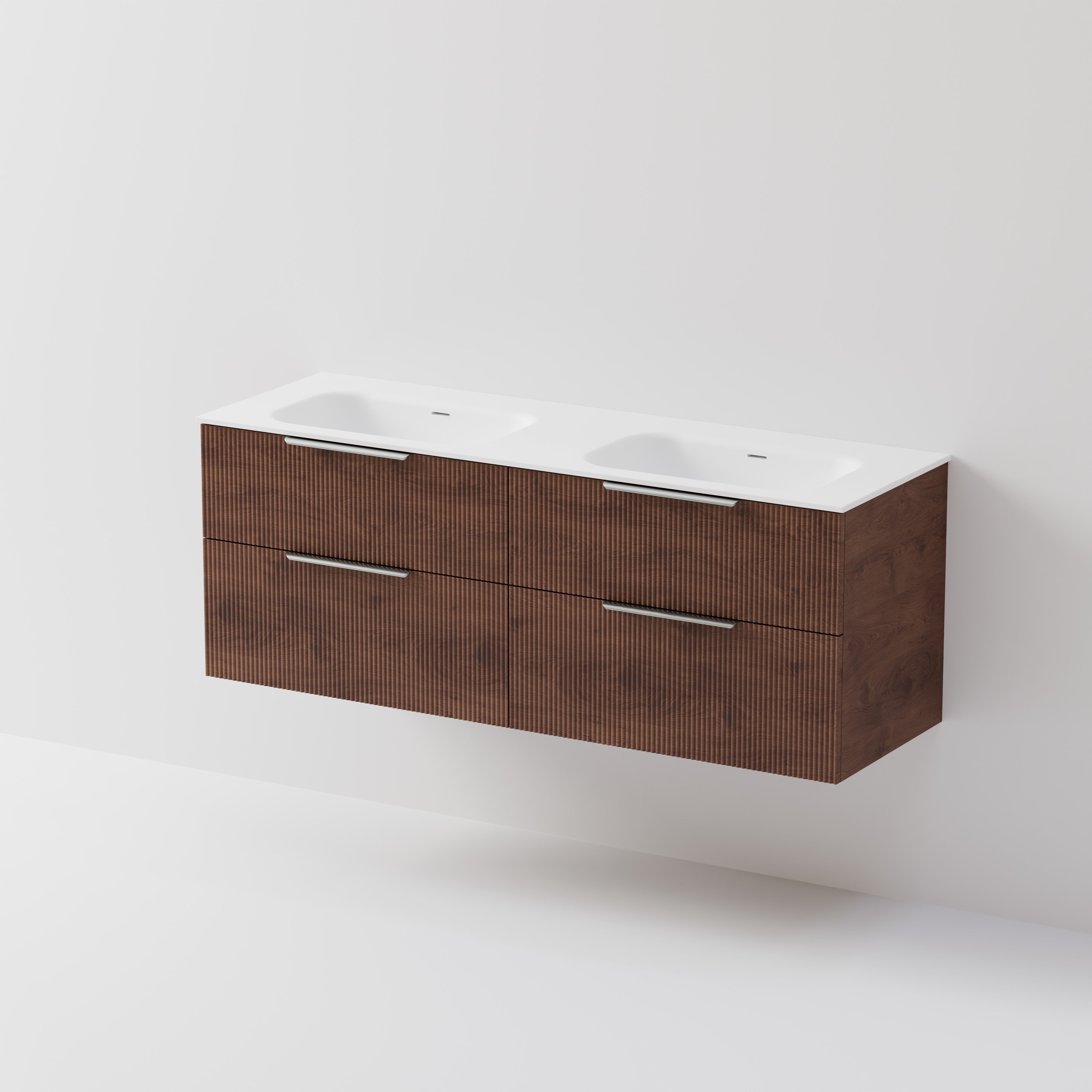 Lineare 1500 Vanity | 4 Drawer | Double Inset Basin
