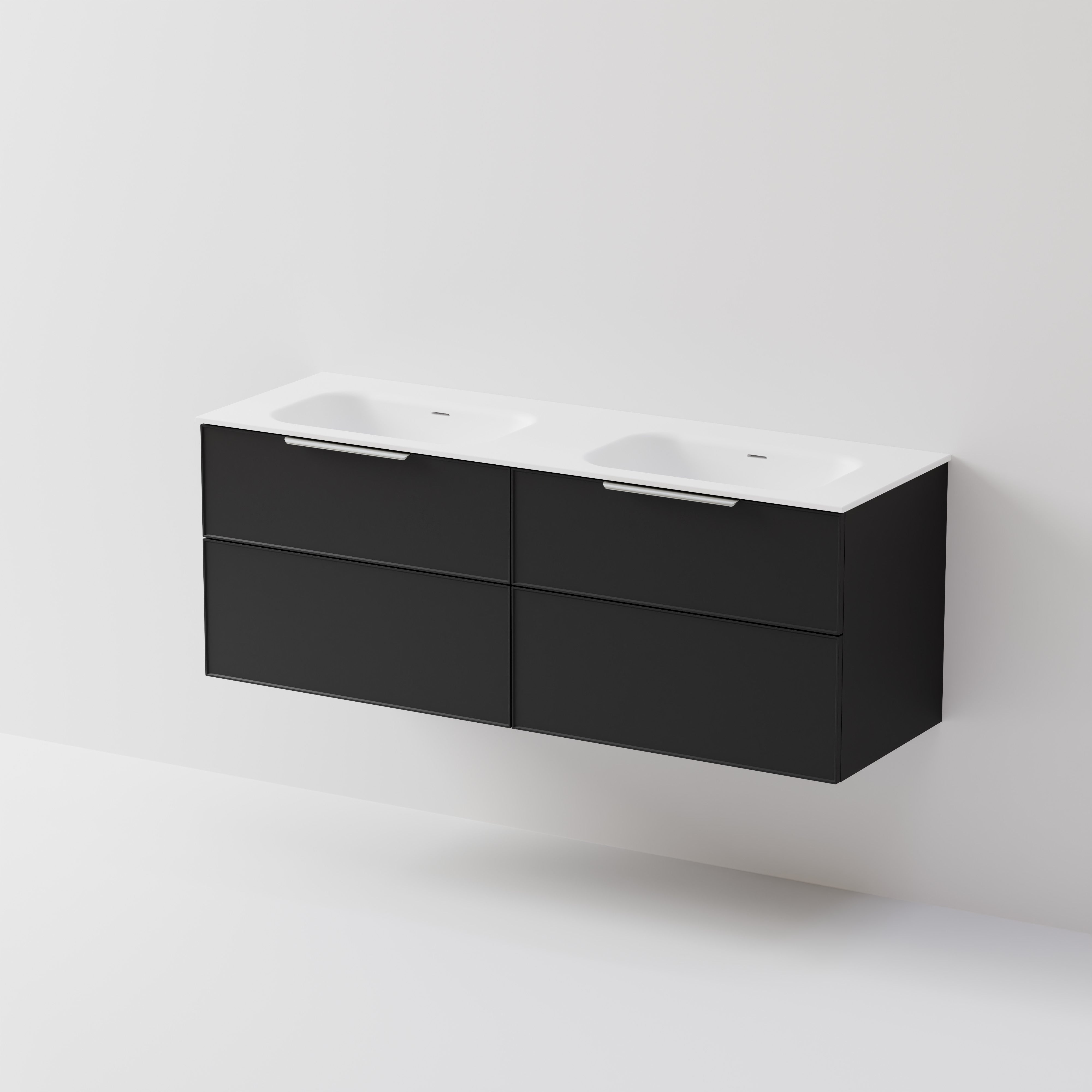 Lineare 1500 Vanity | 4 Drawer | Double Inset Basin