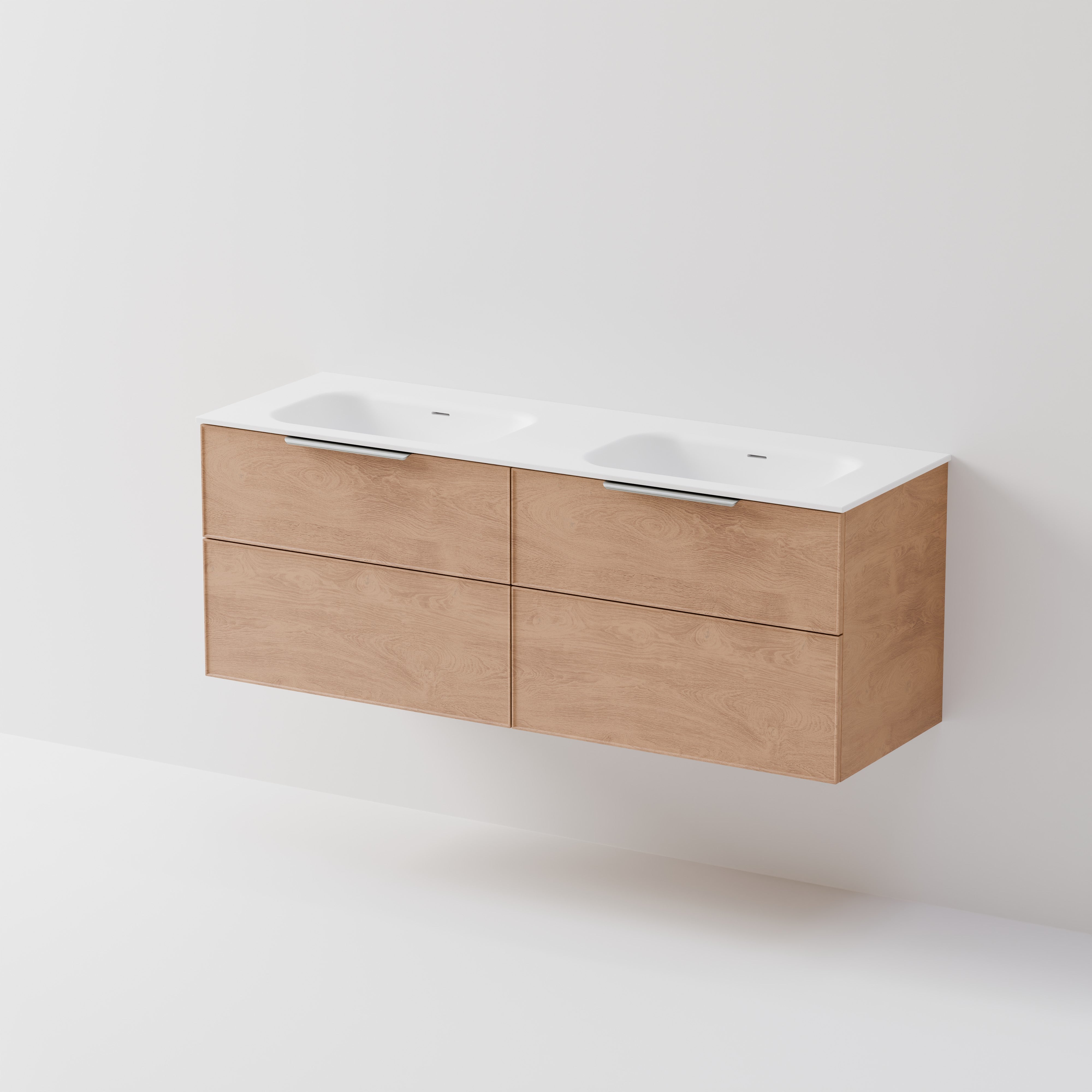 Lineare 1500 Vanity | 4 Drawer | Double Inset Basin