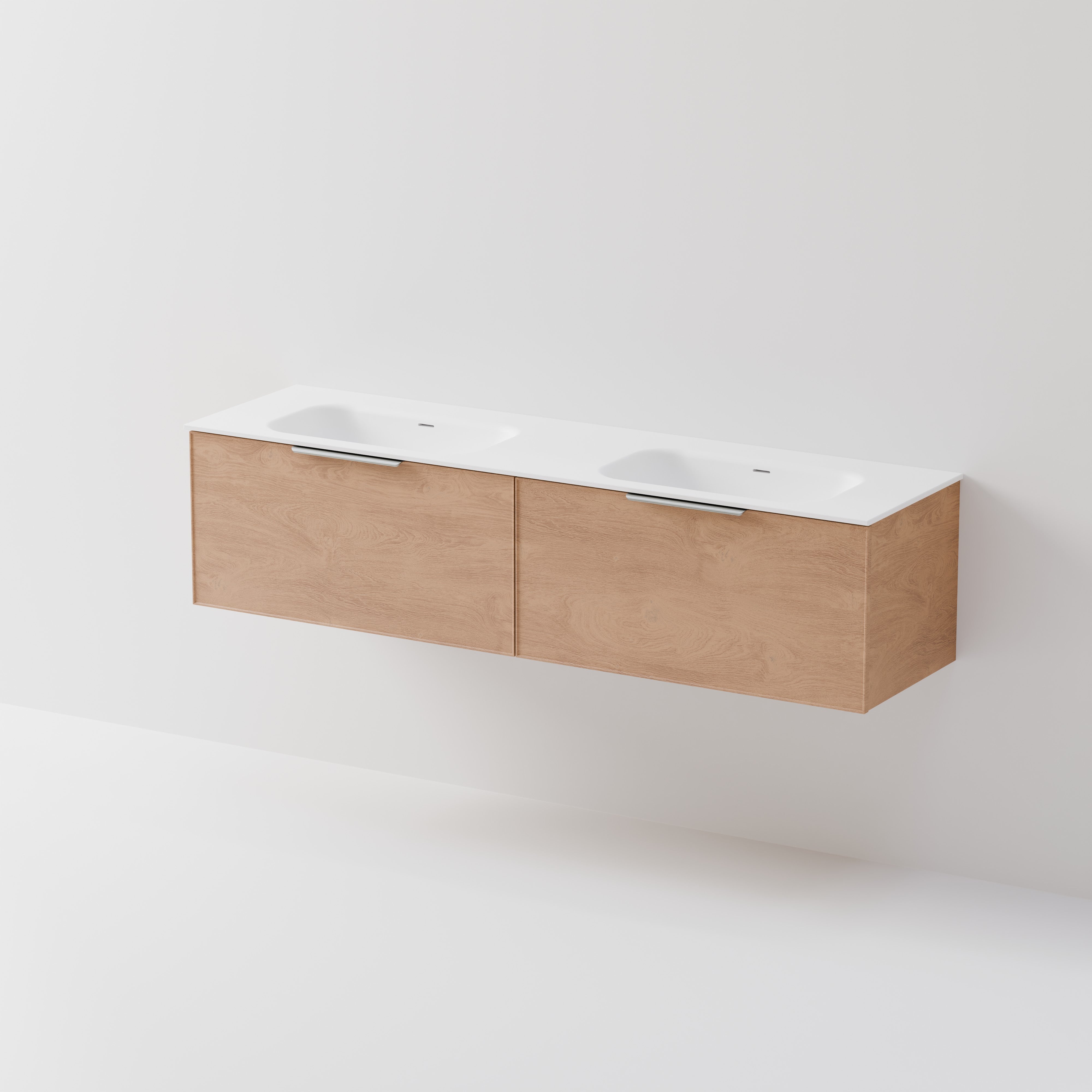 Lineare 1800 Vanity | 2 Drawer | Double Inset Basin