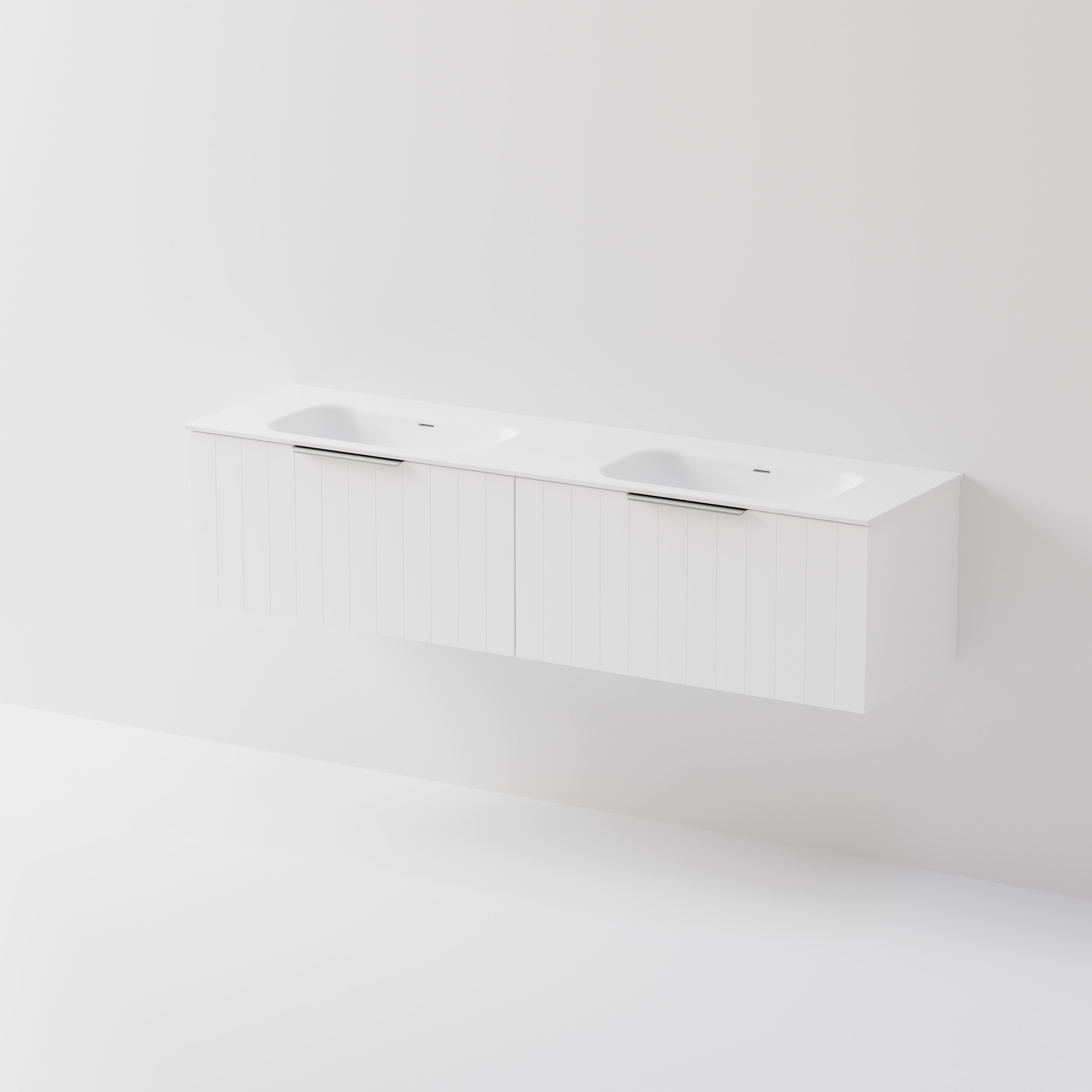 Lineare 1800 Vanity | 2 Drawer | Double Inset Basin