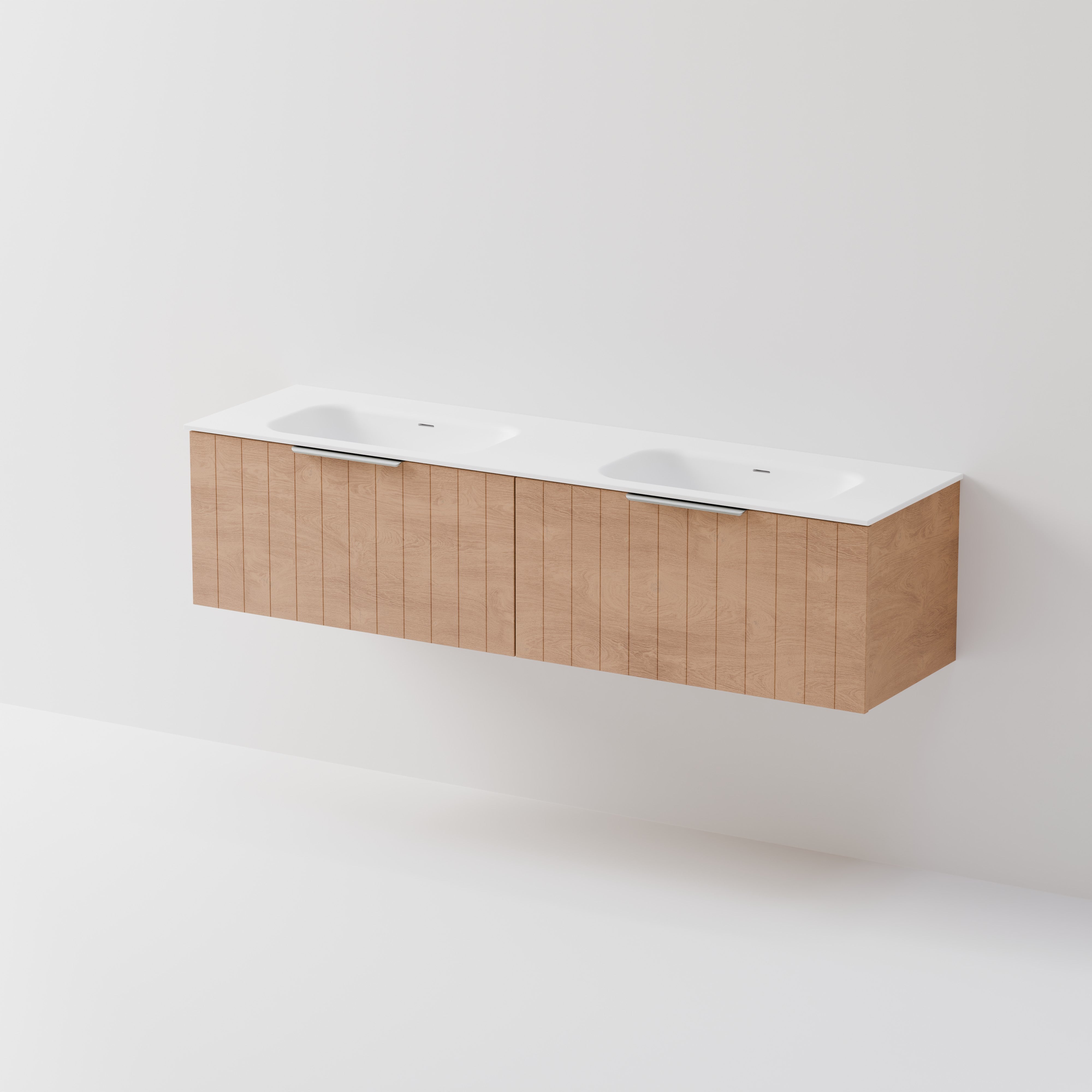 Lineare 1800 Vanity | 2 Drawer | Double Inset Basin