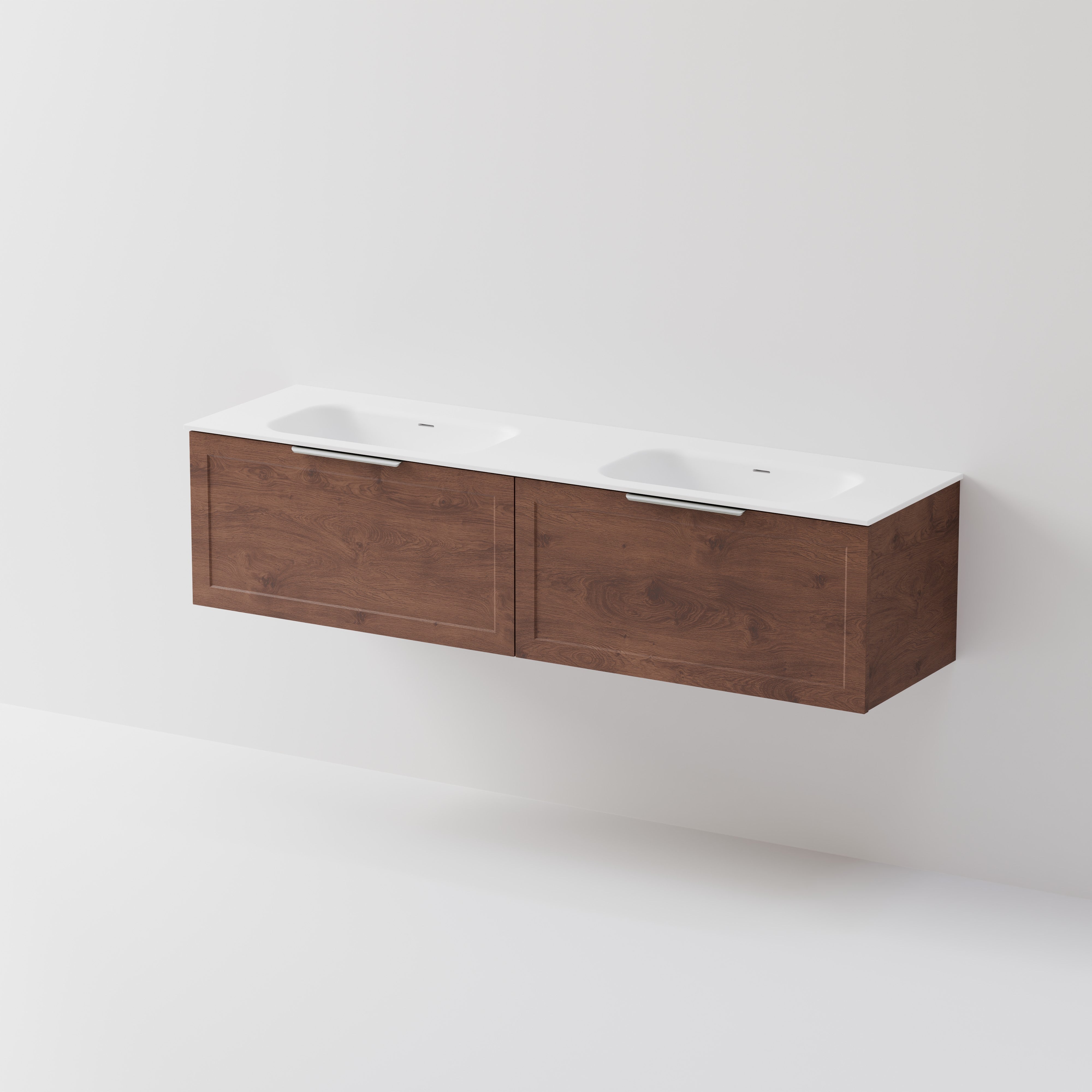 Lineare 1800 Vanity | 2 Drawer | Double Inset Basin