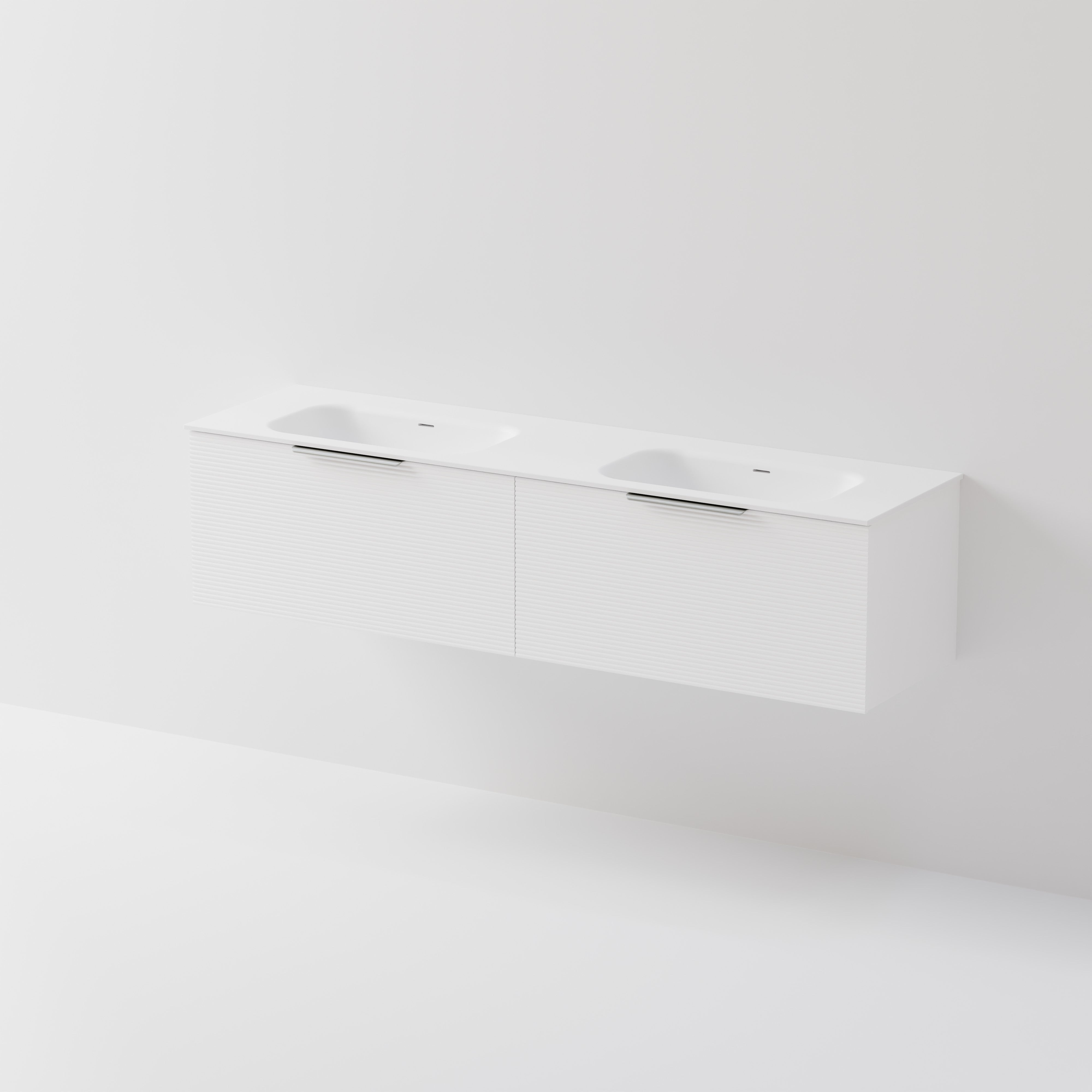 Lineare 1800 Vanity | 2 Drawer | Double Inset Basin