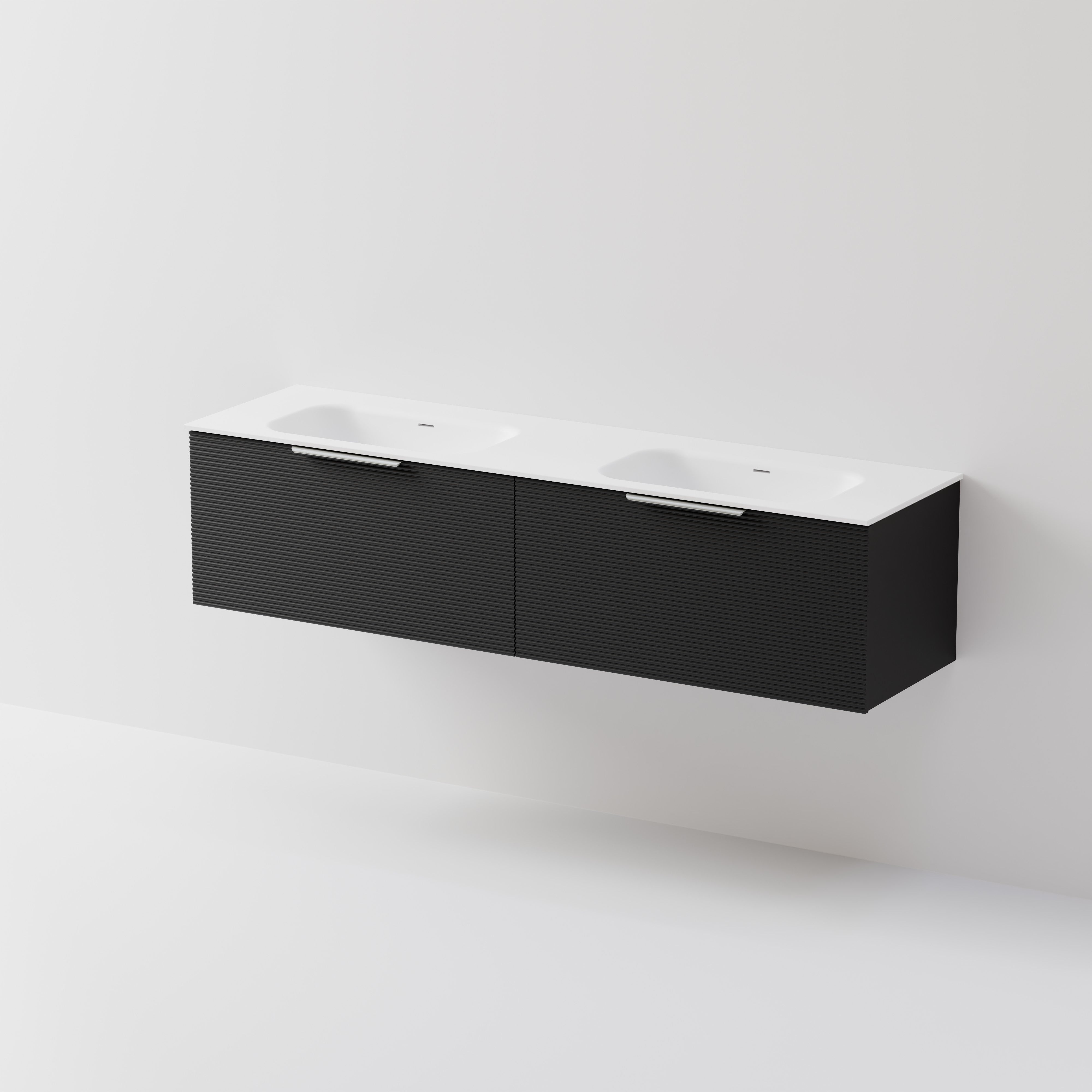 Lineare 1800 Vanity | 2 Drawer | Double Inset Basin