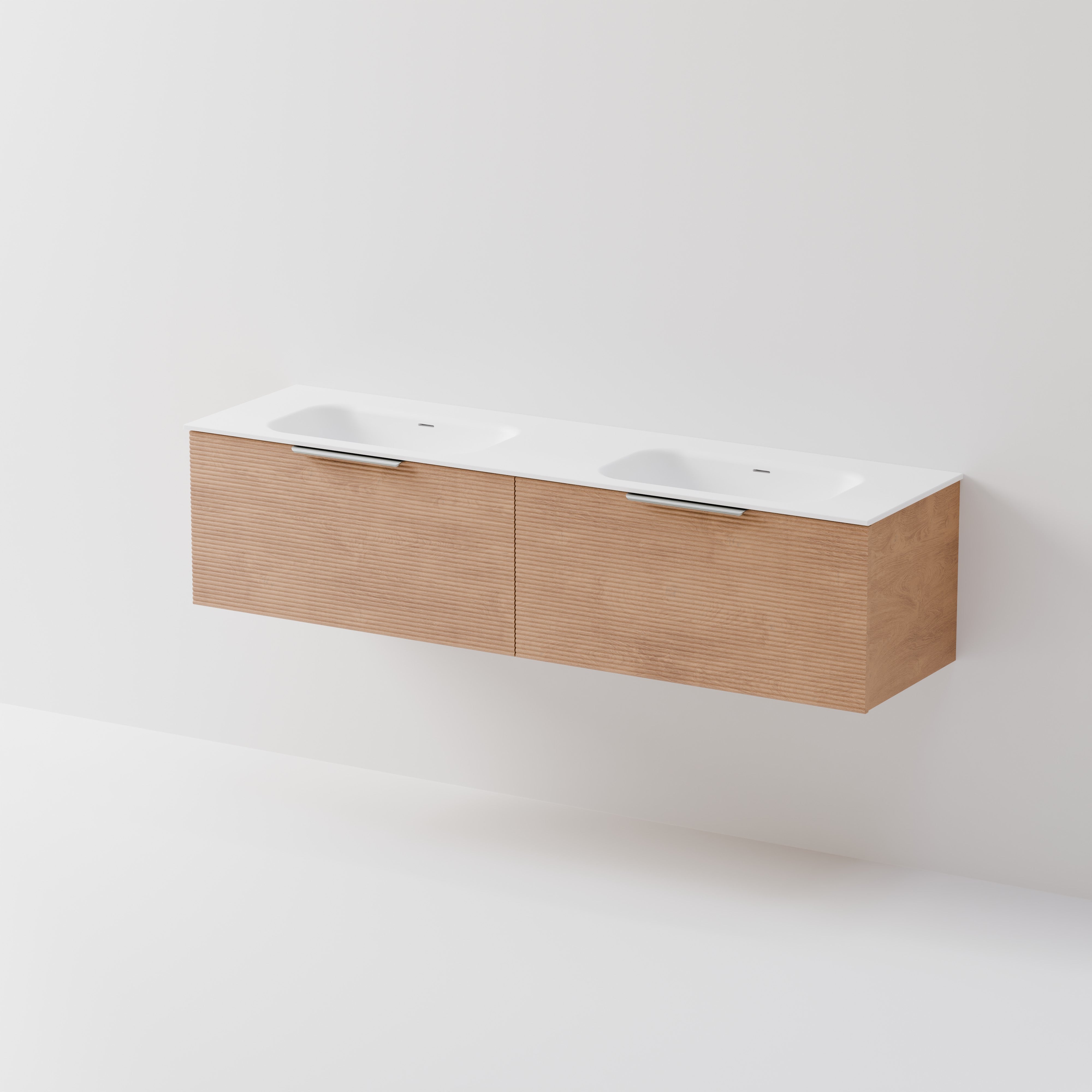Lineare 1800 Vanity | 2 Drawer | Double Inset Basin