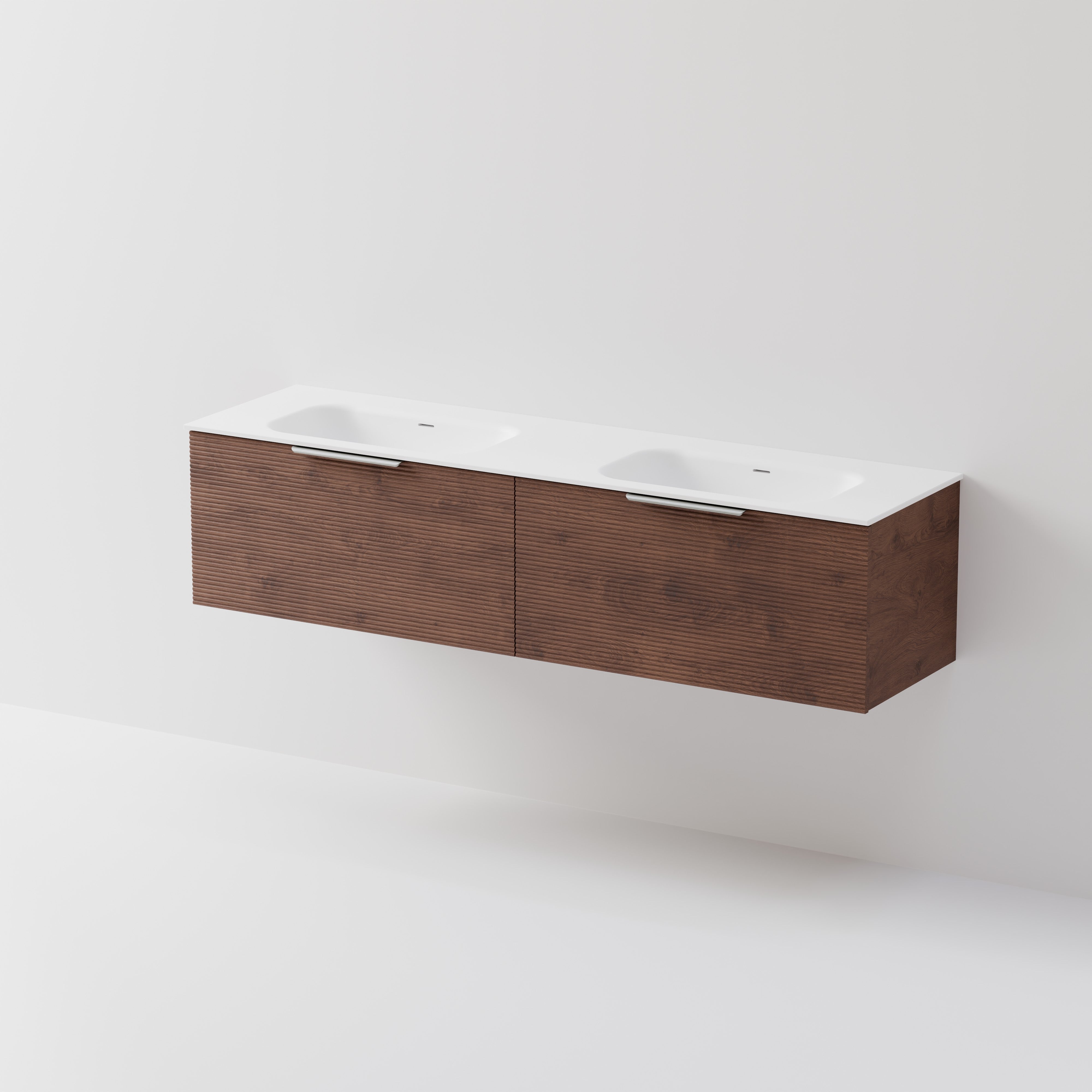 Lineare 1800 Vanity | 2 Drawer | Double Inset Basin