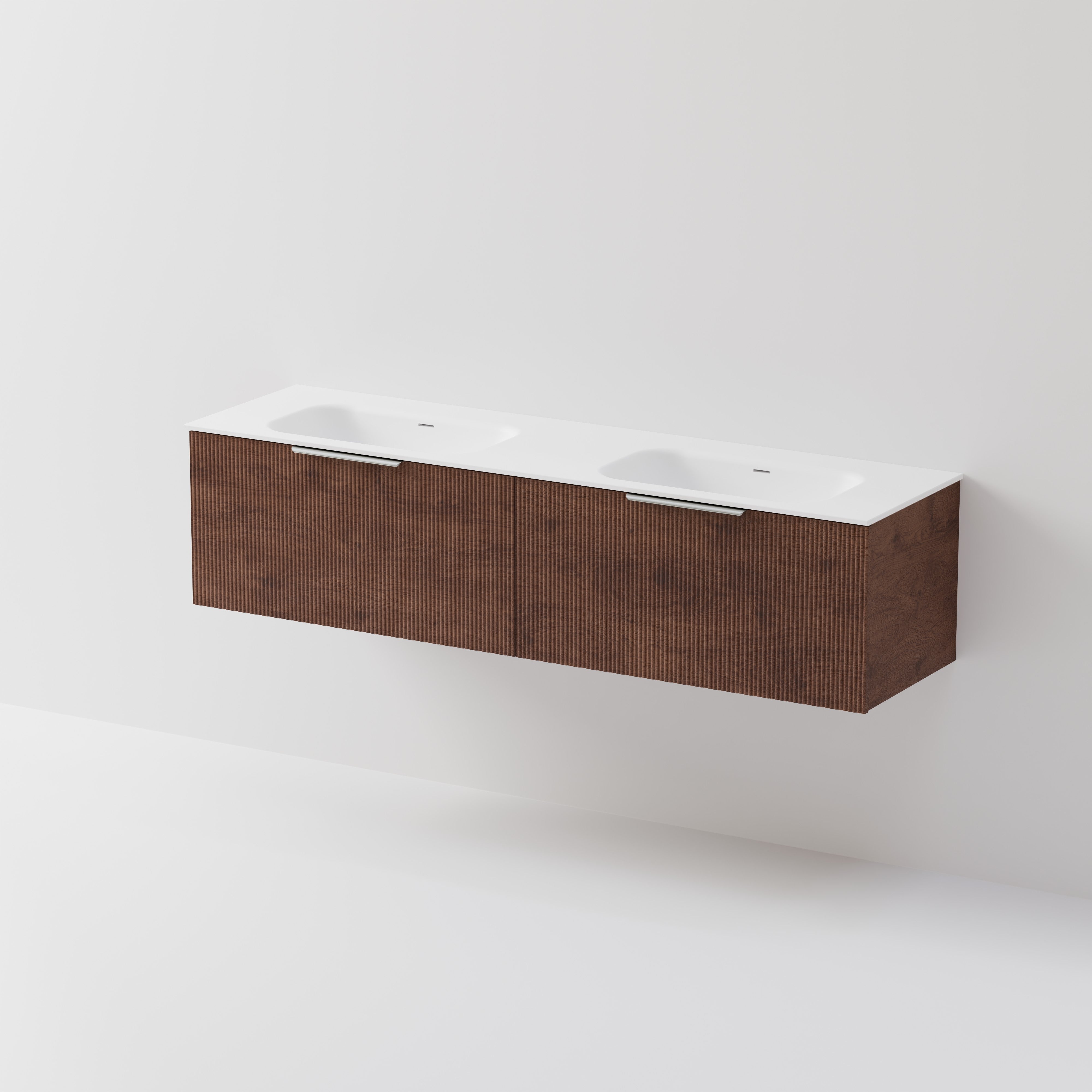 Lineare 1800 Vanity | 2 Drawer | Double Inset Basin