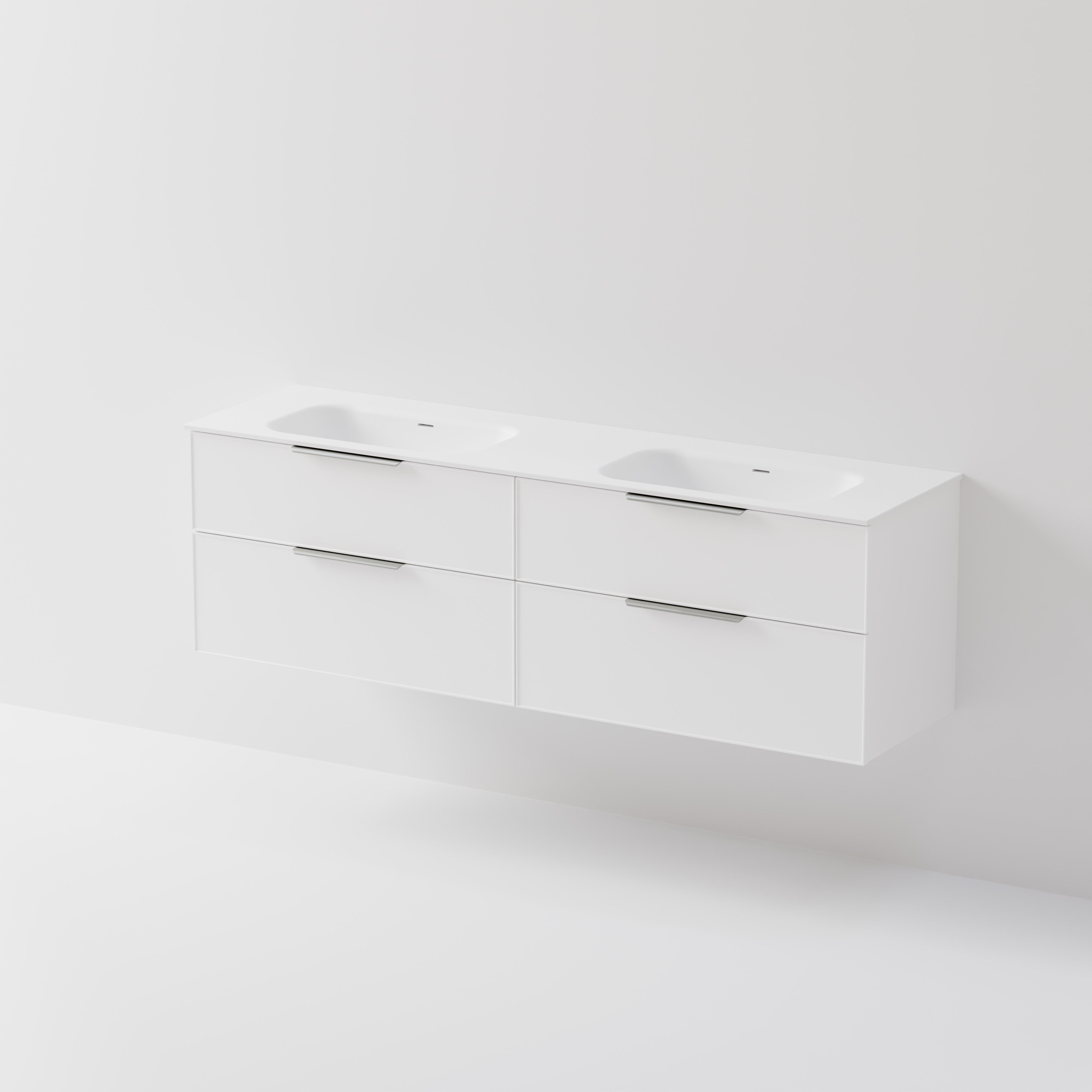 Lineare 1800 Vanity | 4 Drawer | Double Inset Basin