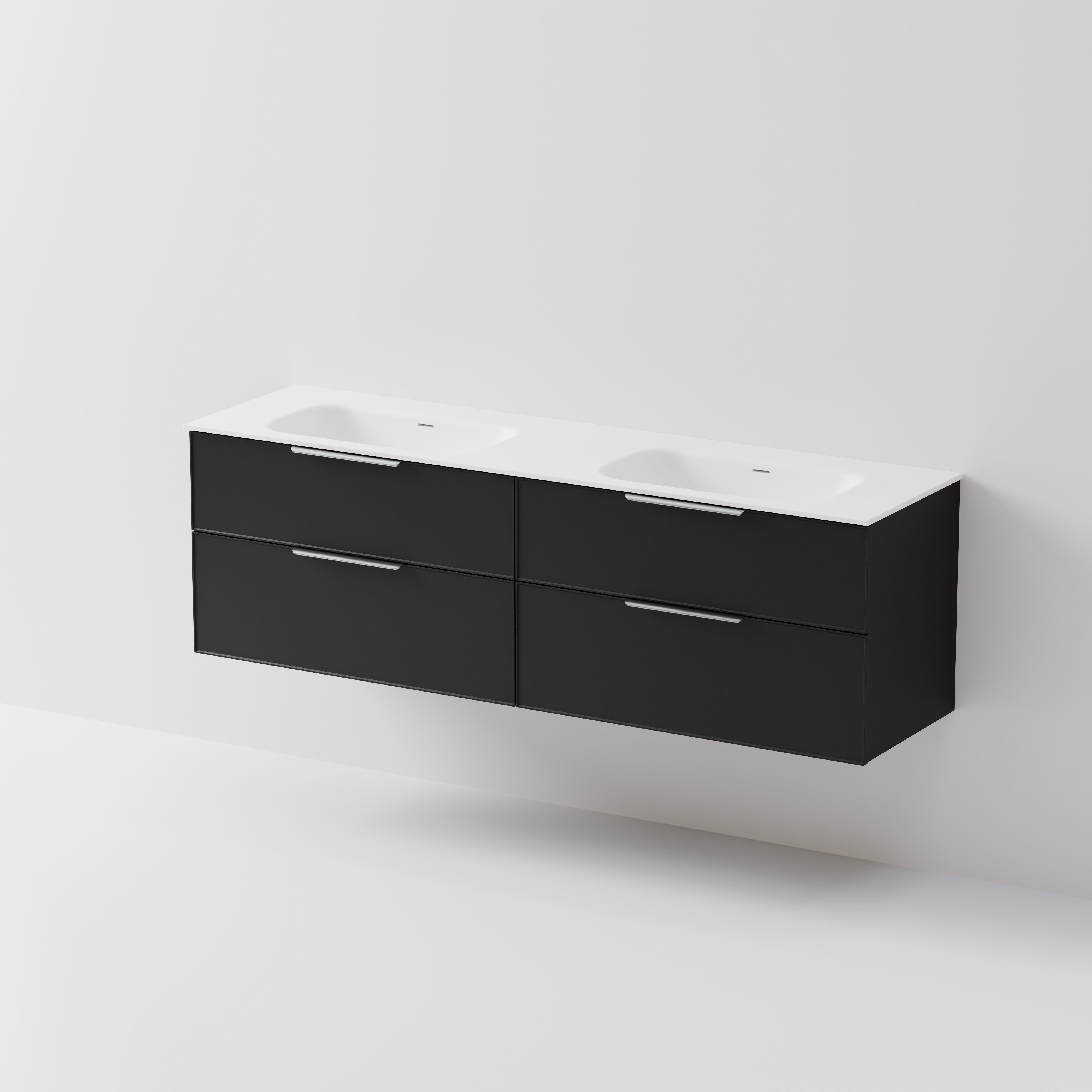 Lineare 1800 Vanity | 4 Drawer | Double Inset Basin