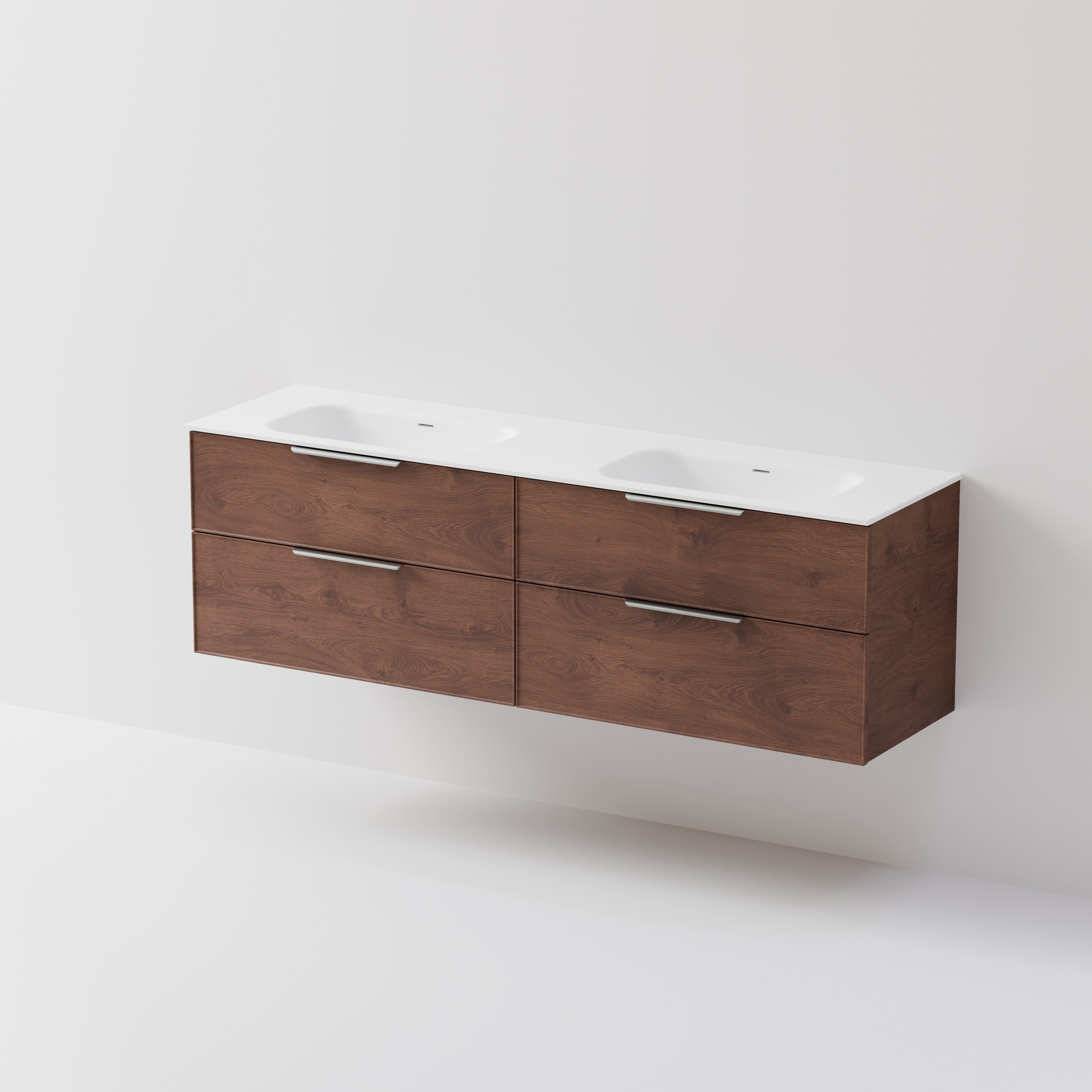 Lineare 1800 Vanity | 4 Drawer | Double Inset Basin