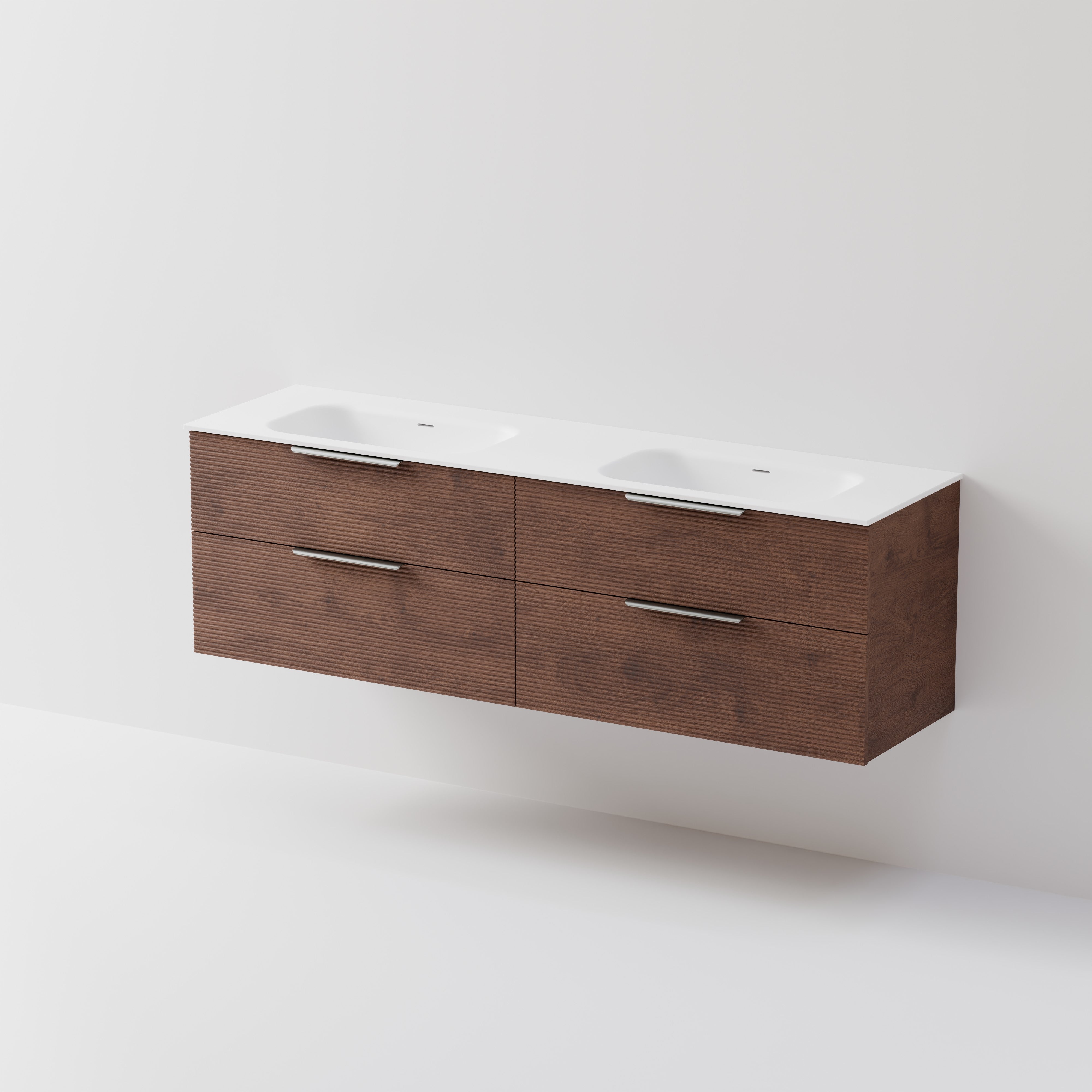 Lineare 1800 Vanity | 4 Drawer | Double Inset Basin