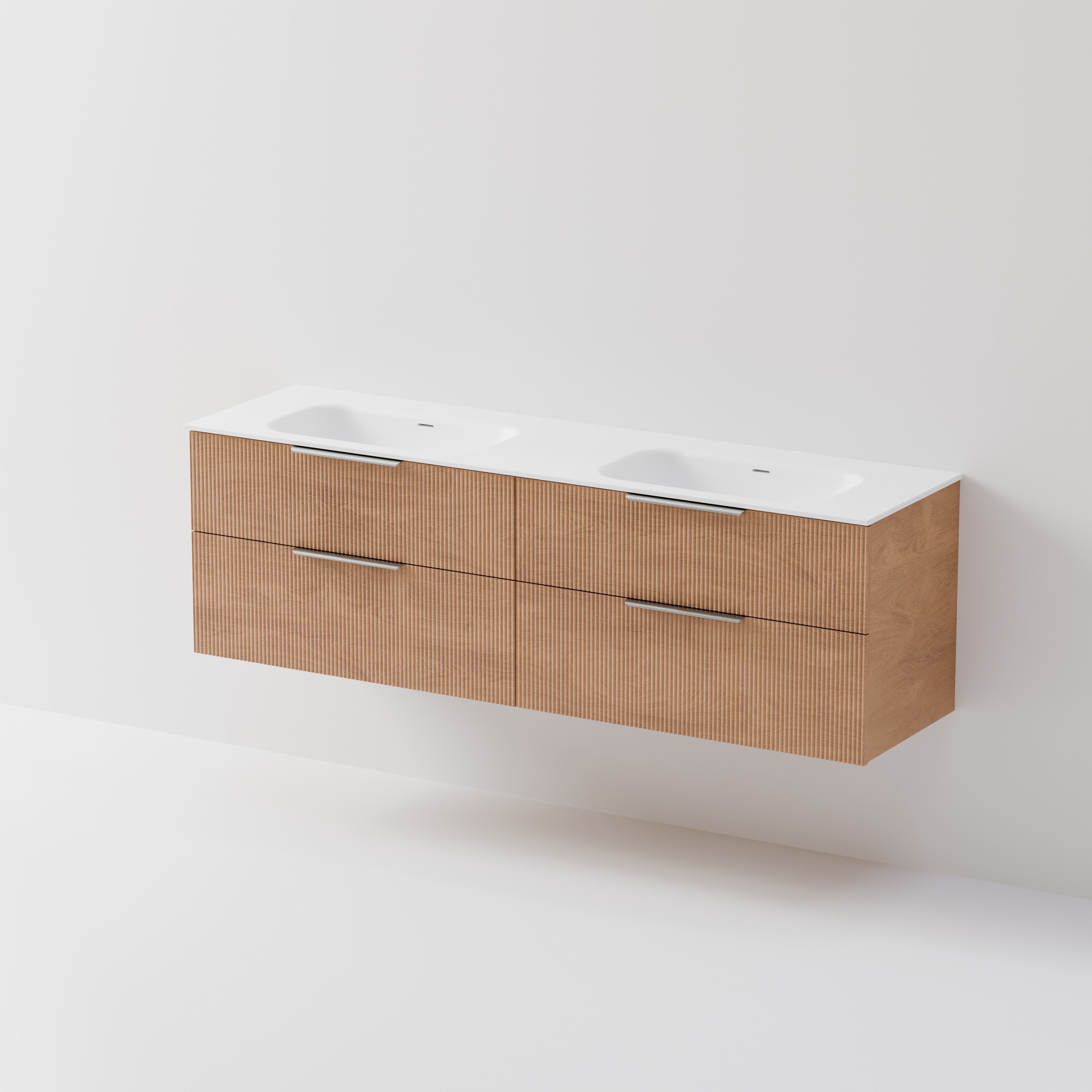 Lineare 1800 Vanity | 4 Drawer | Double Inset Basin