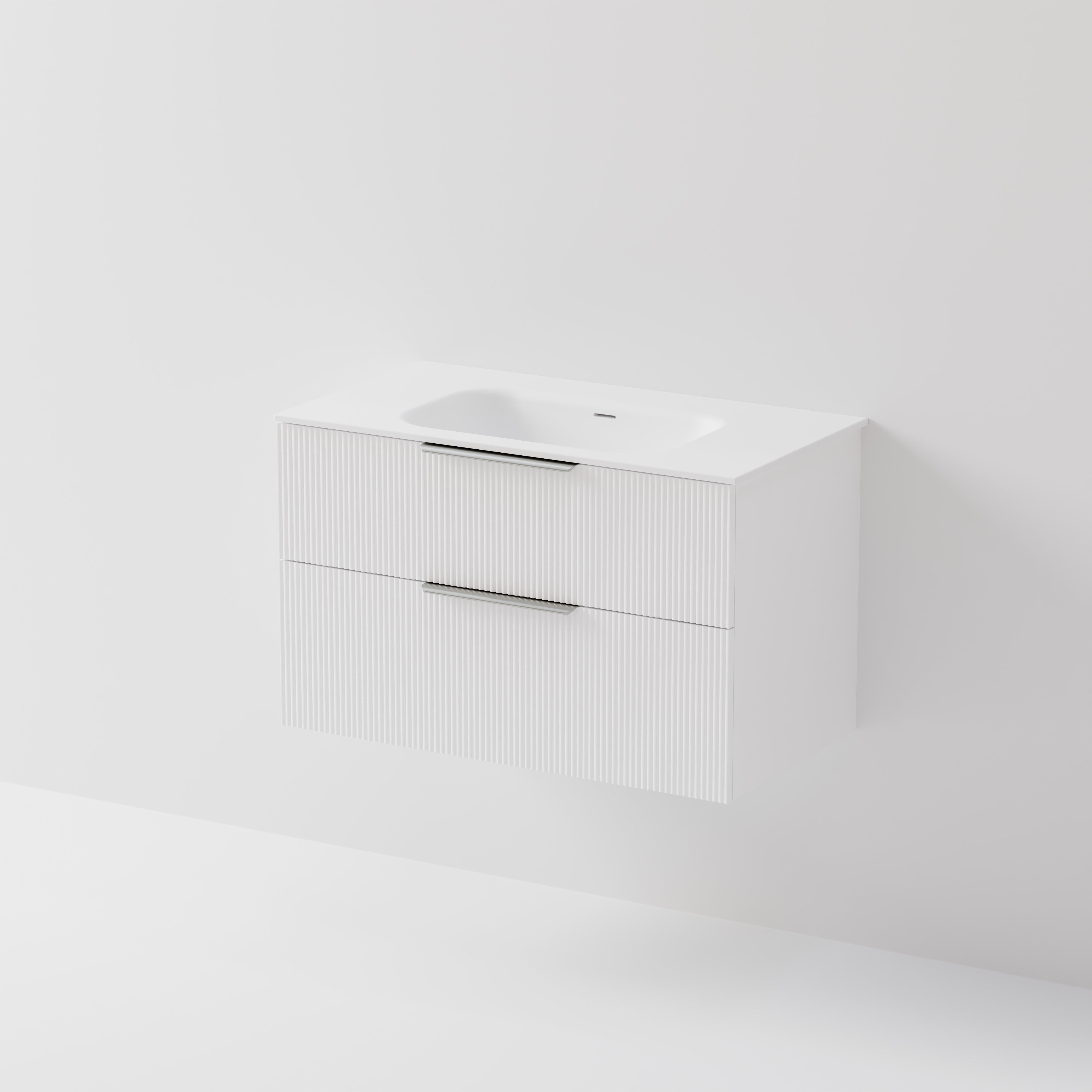 Lineare 900 Vanity | 2 Drawer | Inset Basin
