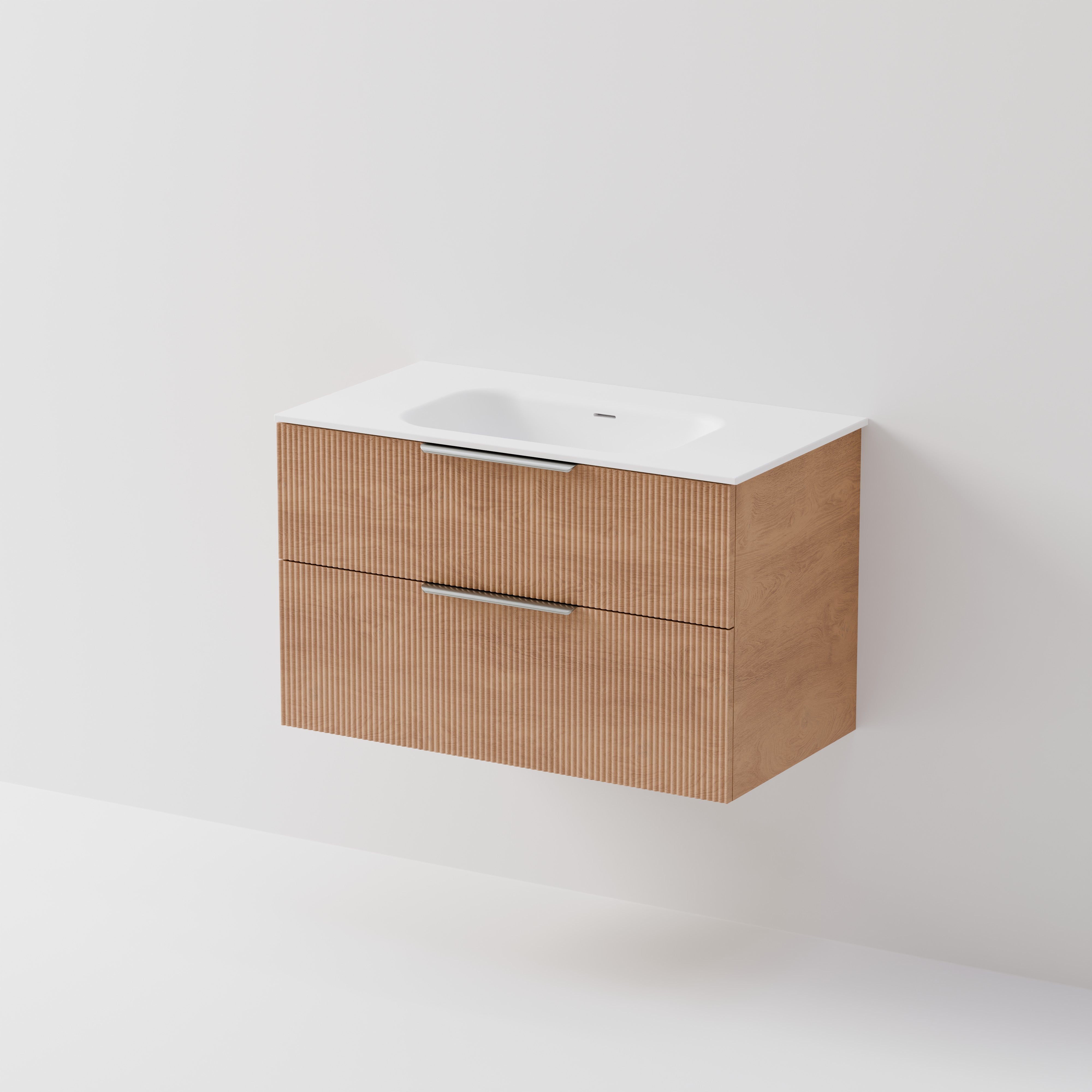 Lineare 900 Vanity | 2 Drawer | Inset Basin