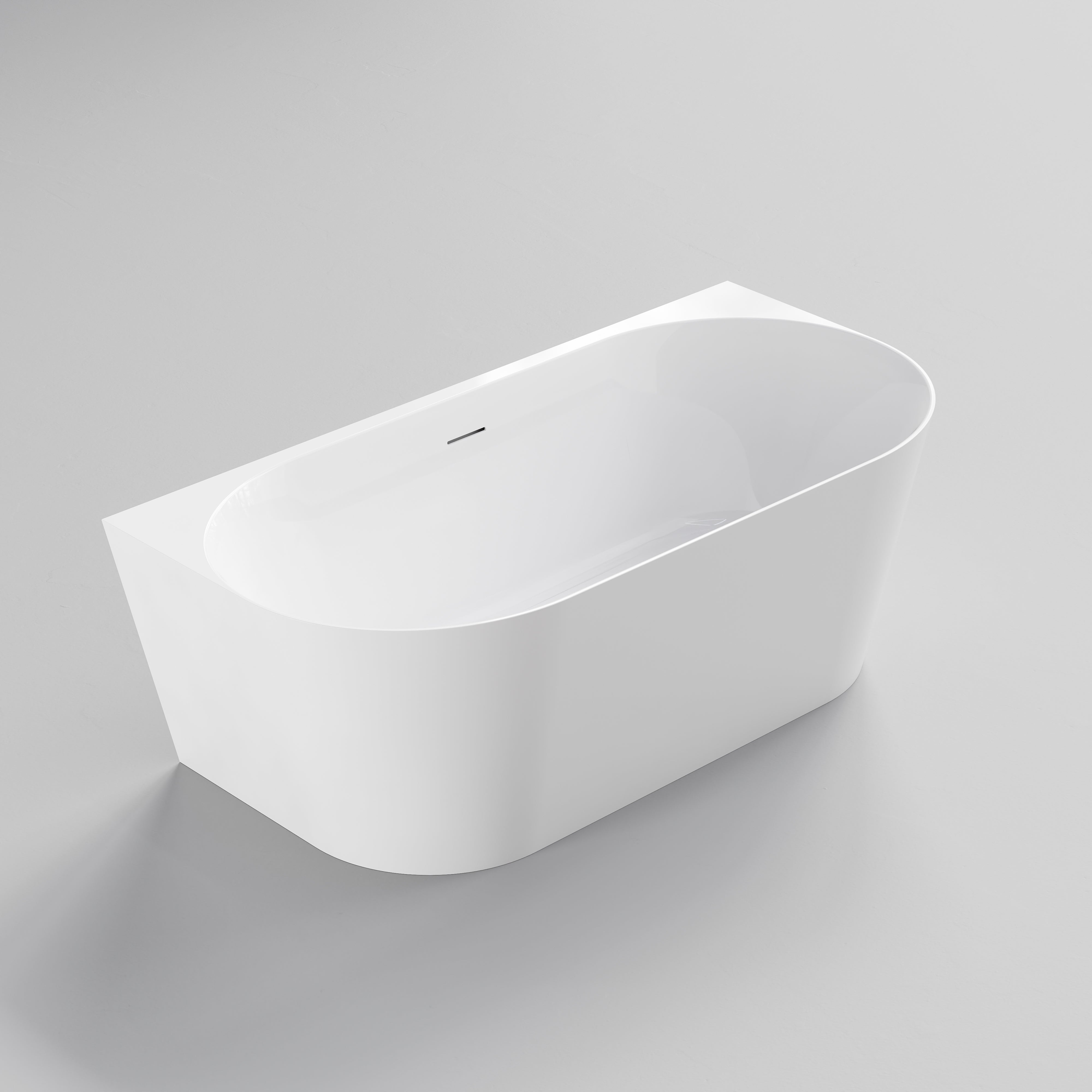 code-endura-lineare-1600-back-to-wall-acrylic-bath-gloss-white-isometric