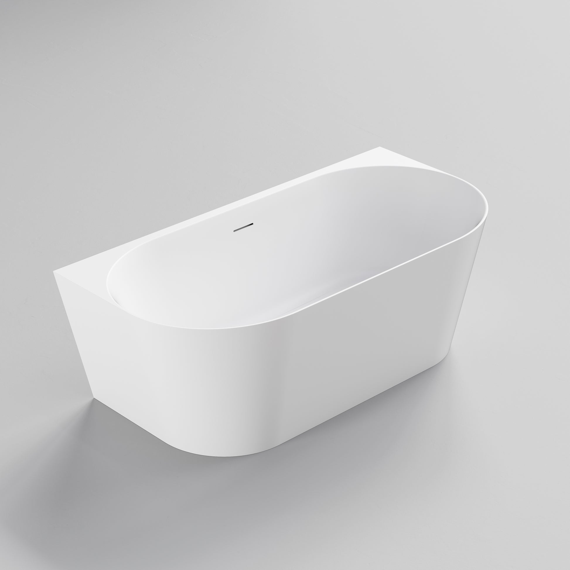 code-endura-lineare-1600-back-to-wall-acrylic-bath-matte-white-isometric