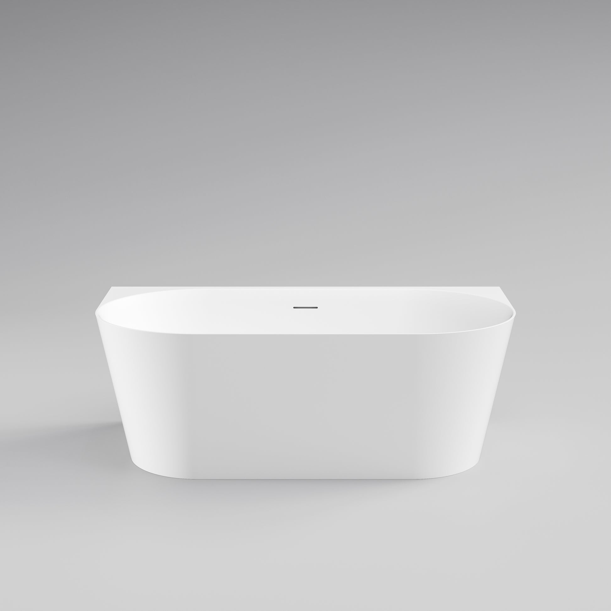 code-endura-lineare-1600-back-to-wall-acrylic-bath-matte-white-front