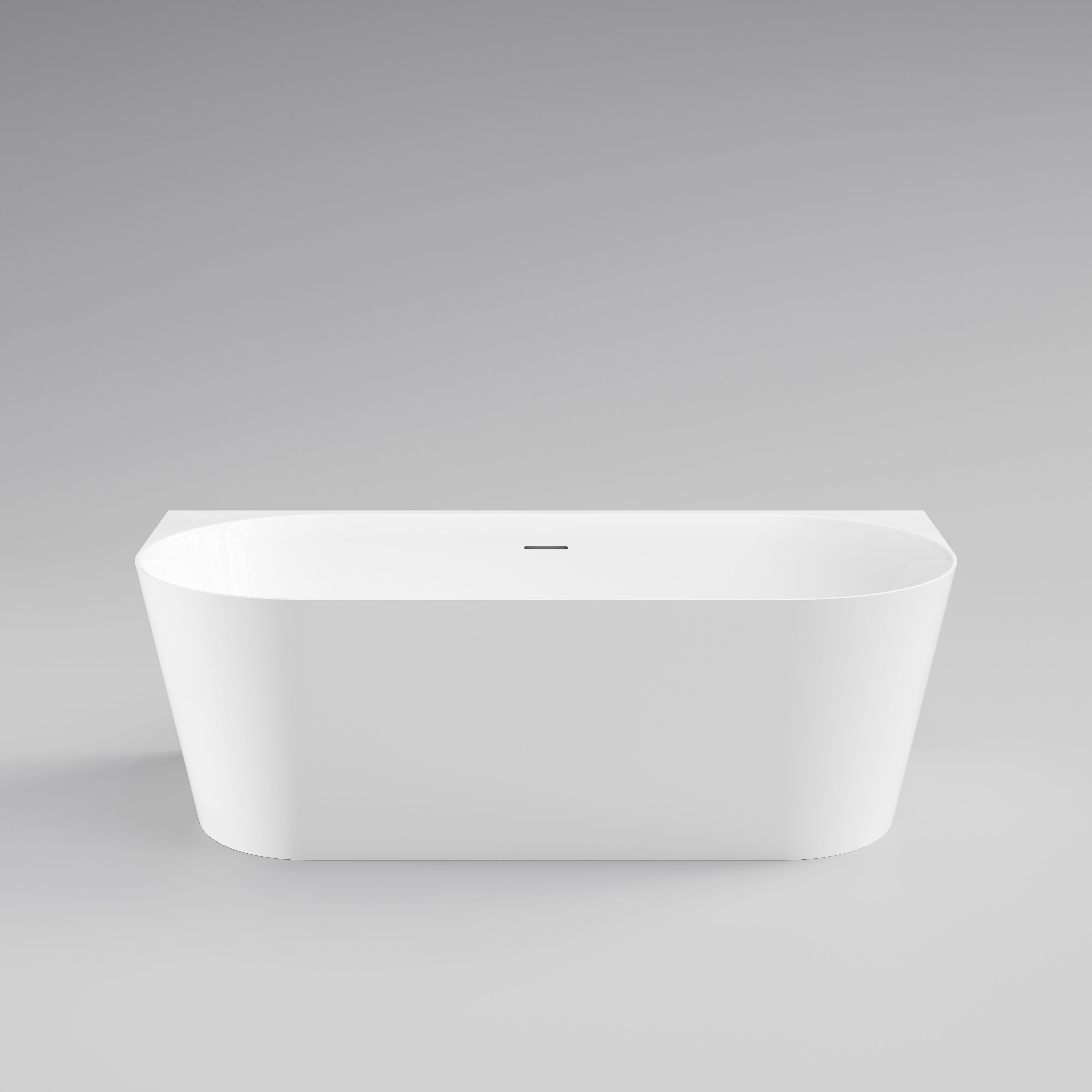 code-lineare-1750-back-to-wall-bath-tubs-gloss-white-front-view