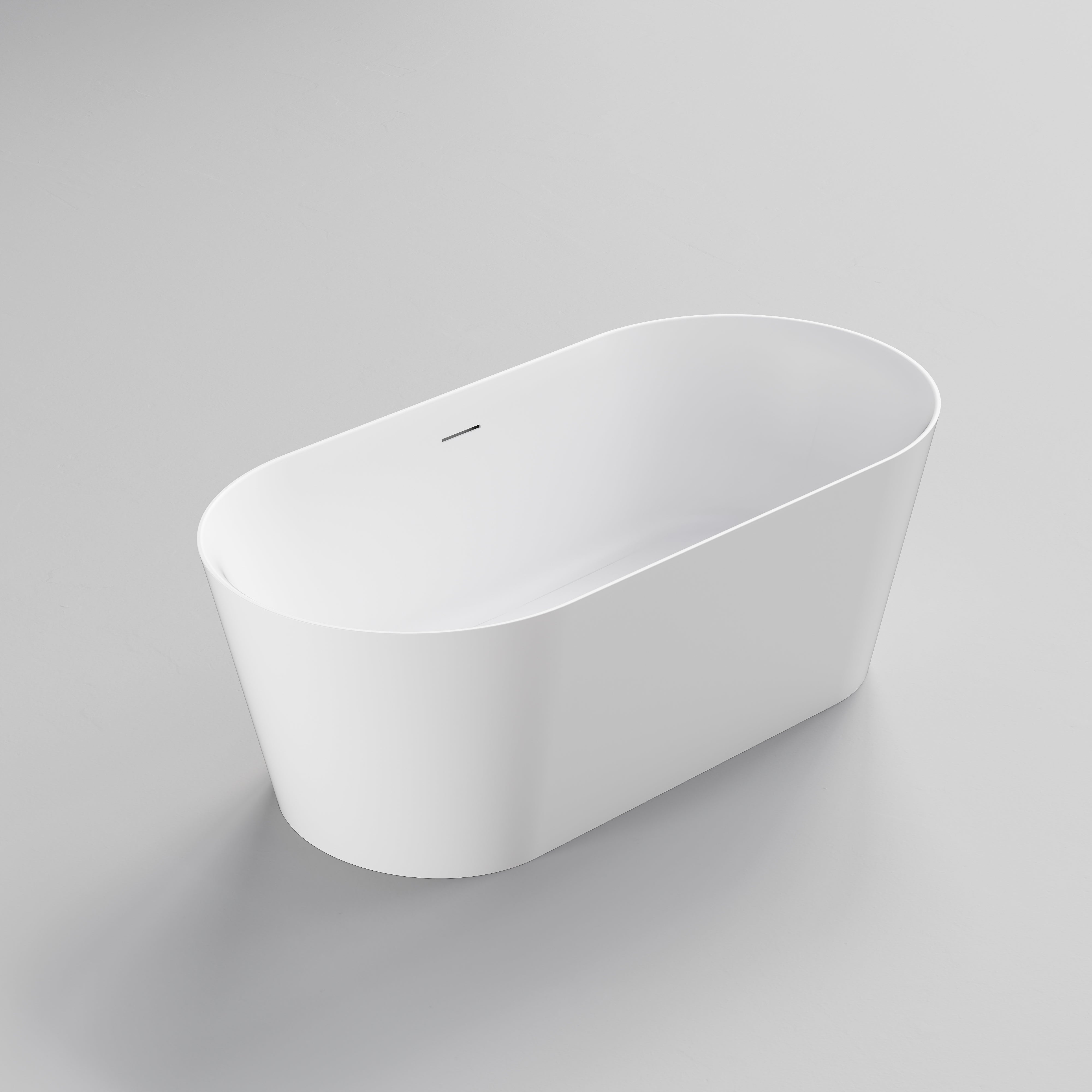code-endura-lineare-freestanding-bath-1600-acrylic-matte-white-isometric-view