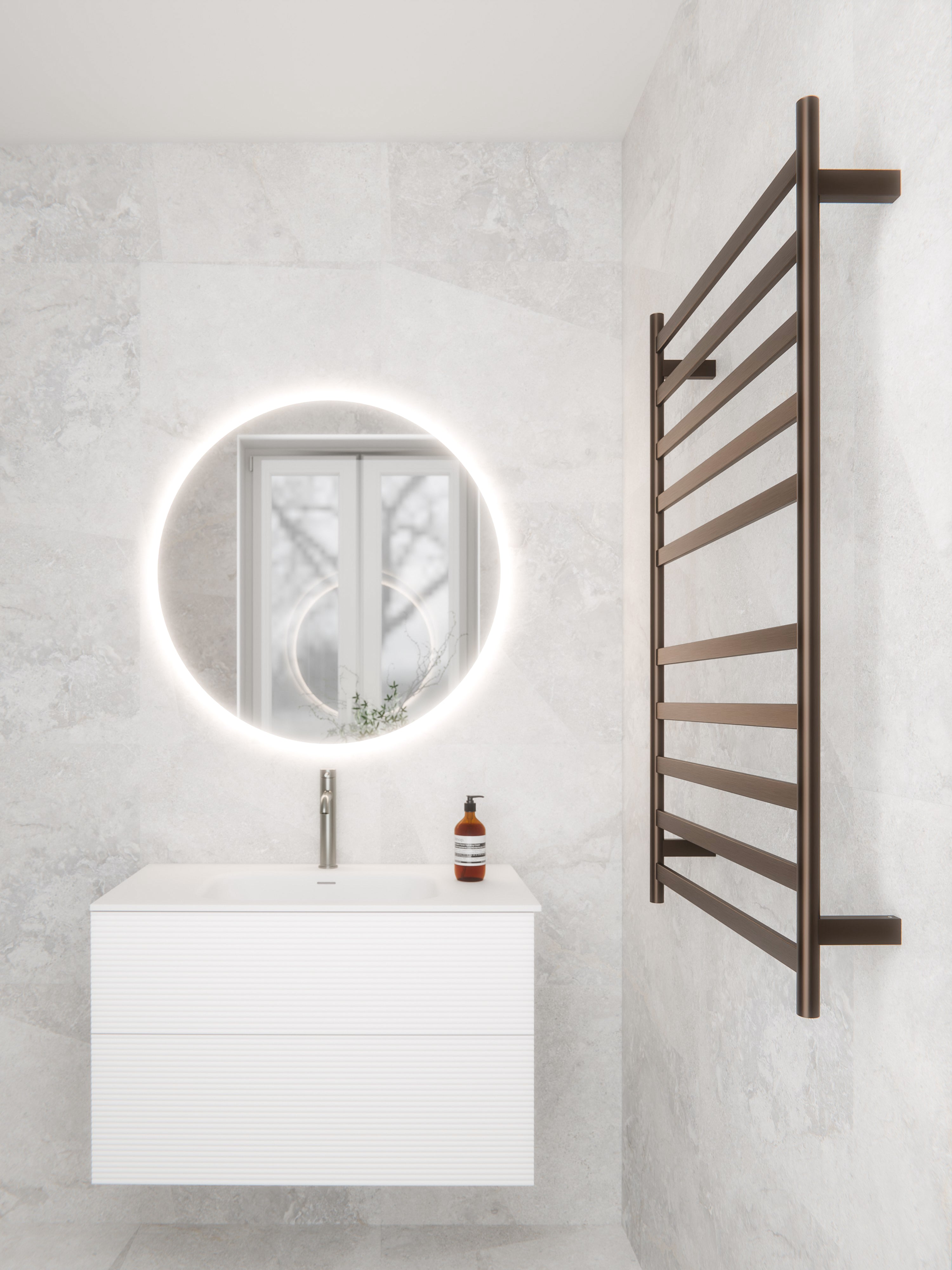 Code Lineare Heated Towel Ladder 1050 x 650mm