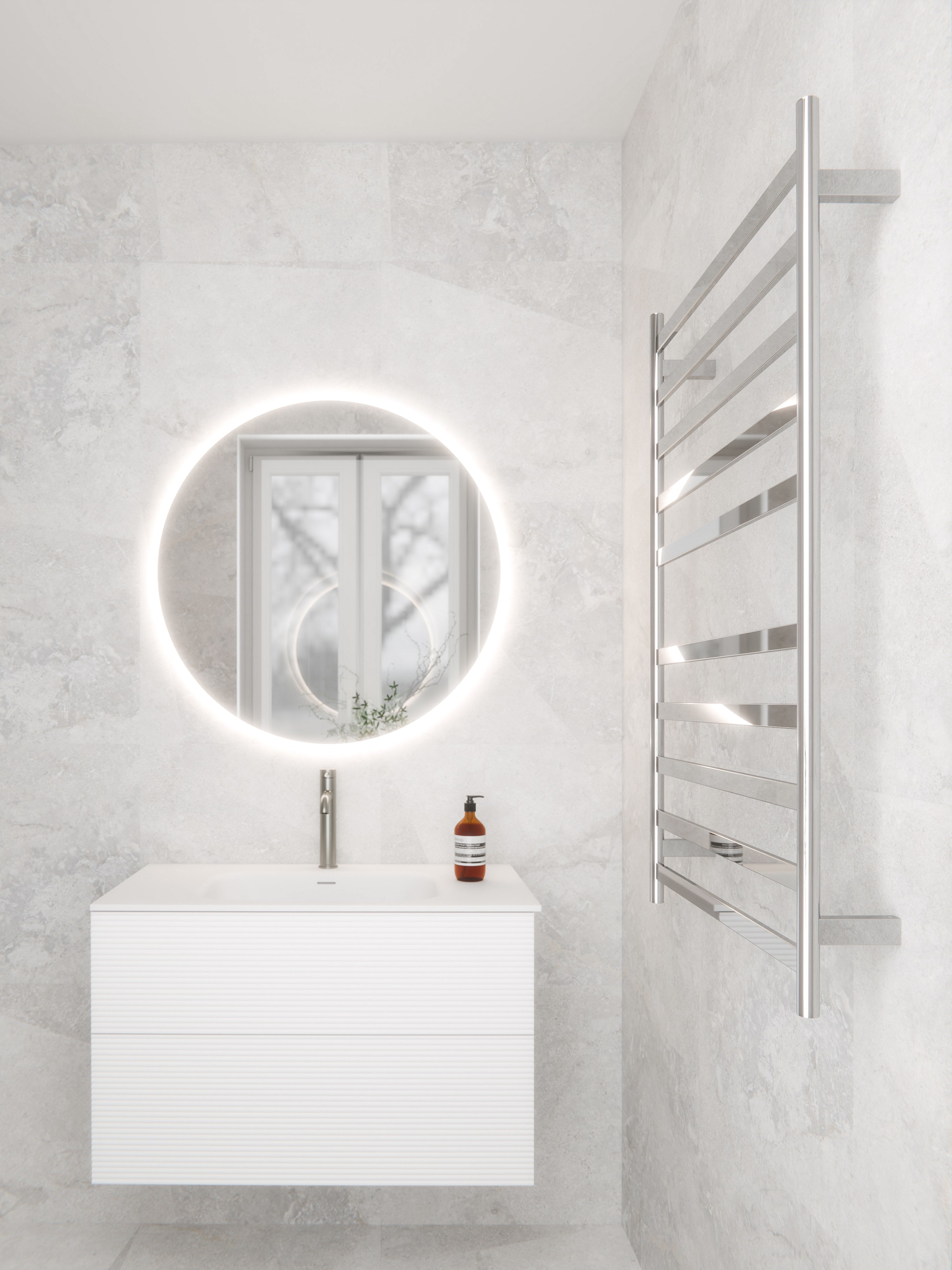 Code Lineare Heated Towel Ladder 1050 x 650mm