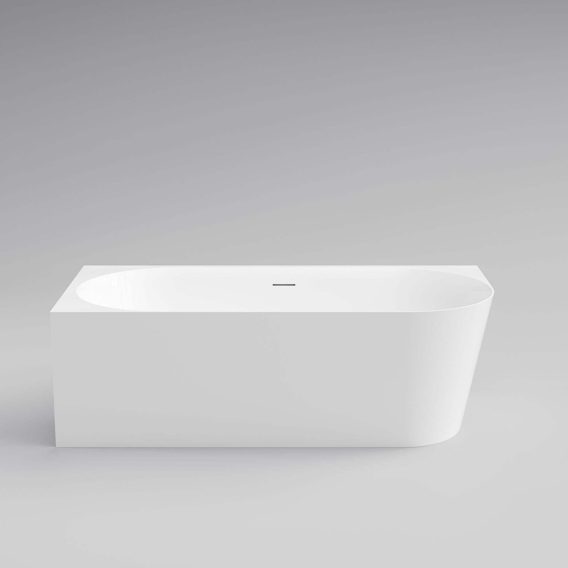 code-endura-left-hand-corner-bath-1750-acrylic-gloss-white-front-view
