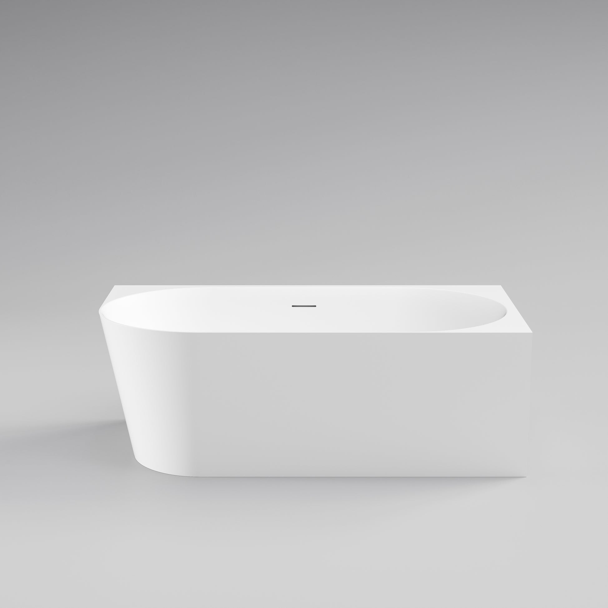 code-endura-right-hand-corner-bath-1600-acrylic-matte-white-front-isometric