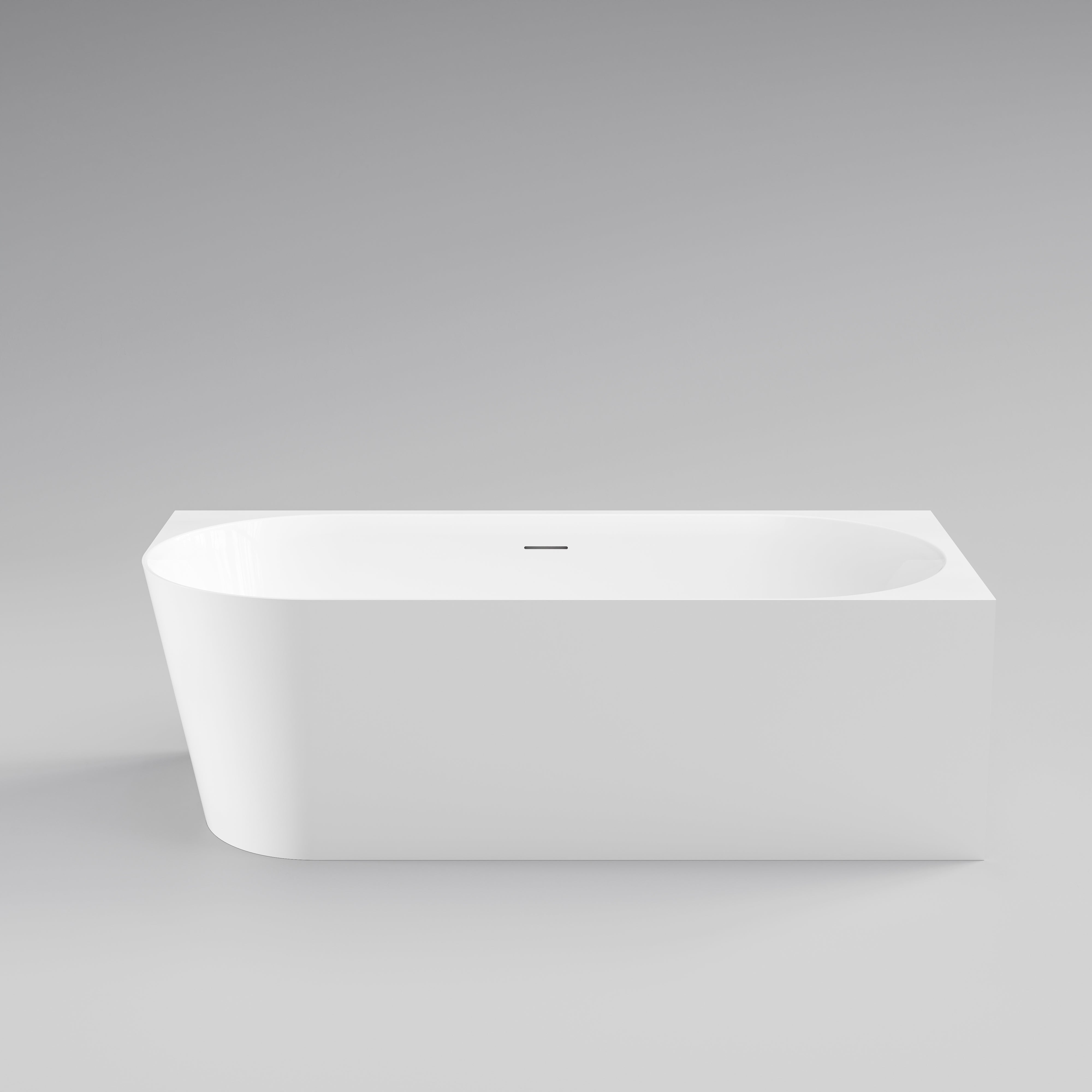 code-endura-right-hand-corner-bath-1750-acrylic-gloss-white-left-front-view
