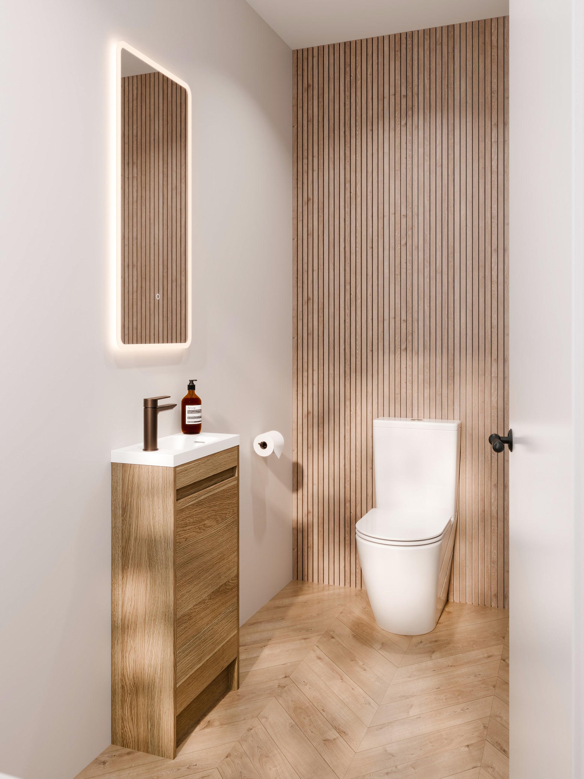classic-oak-450mm-wc-vanity-in-modern-small-wc-room