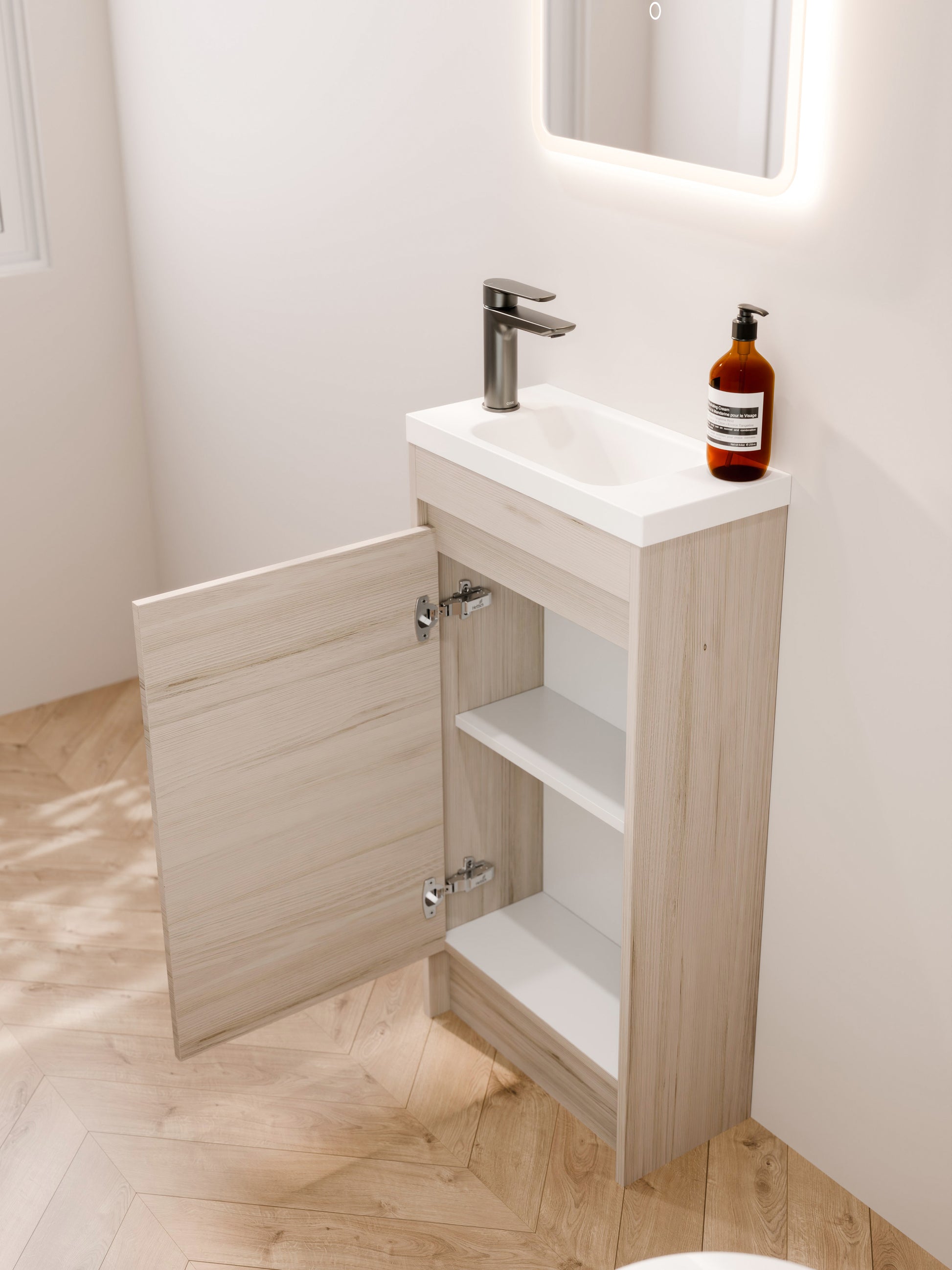 hamptons-elm-450mm-wc-vanity-door-open-storage-view