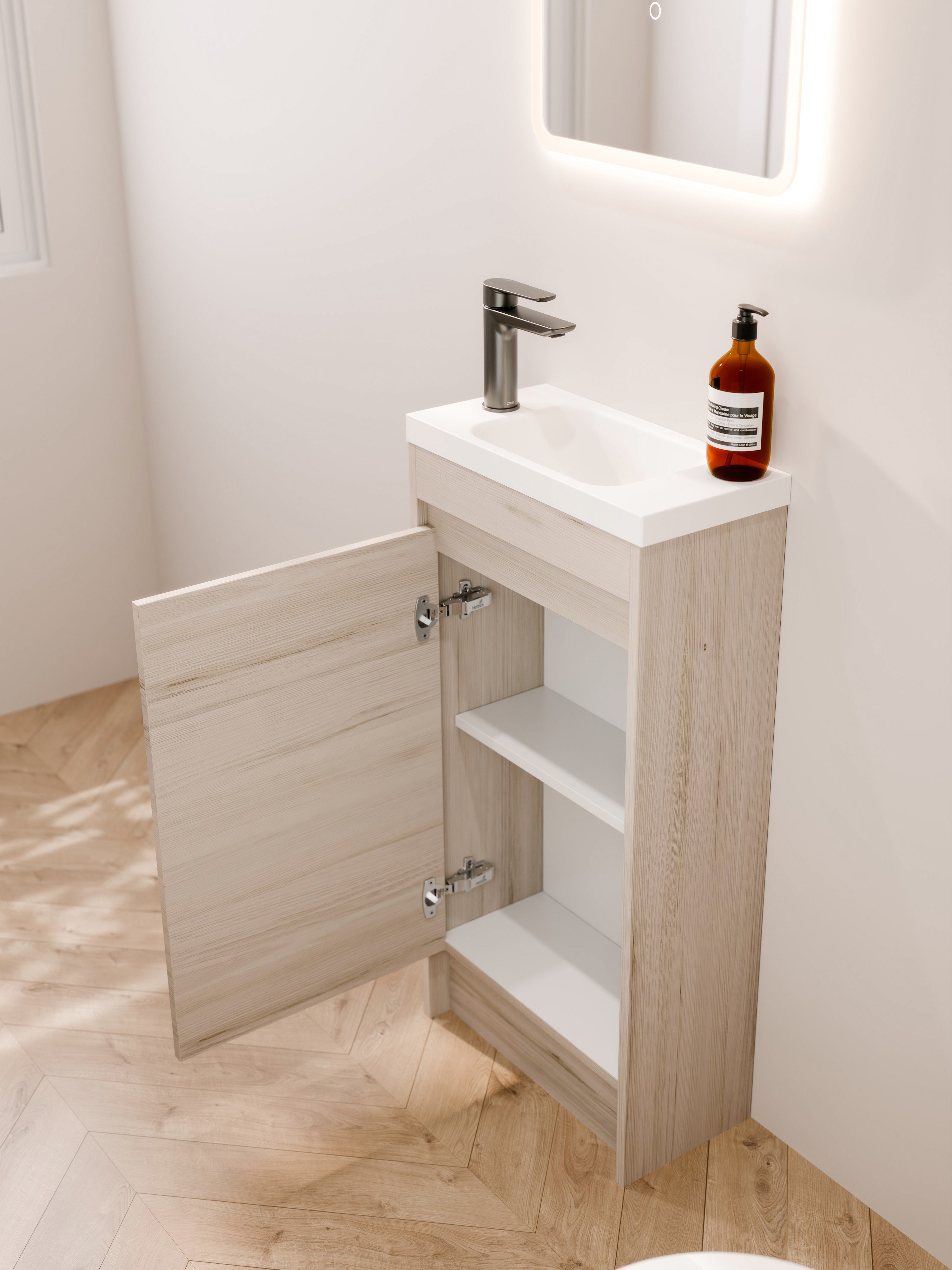 hamptons-elm-450mm-wc-vanity-door-open-storage-view