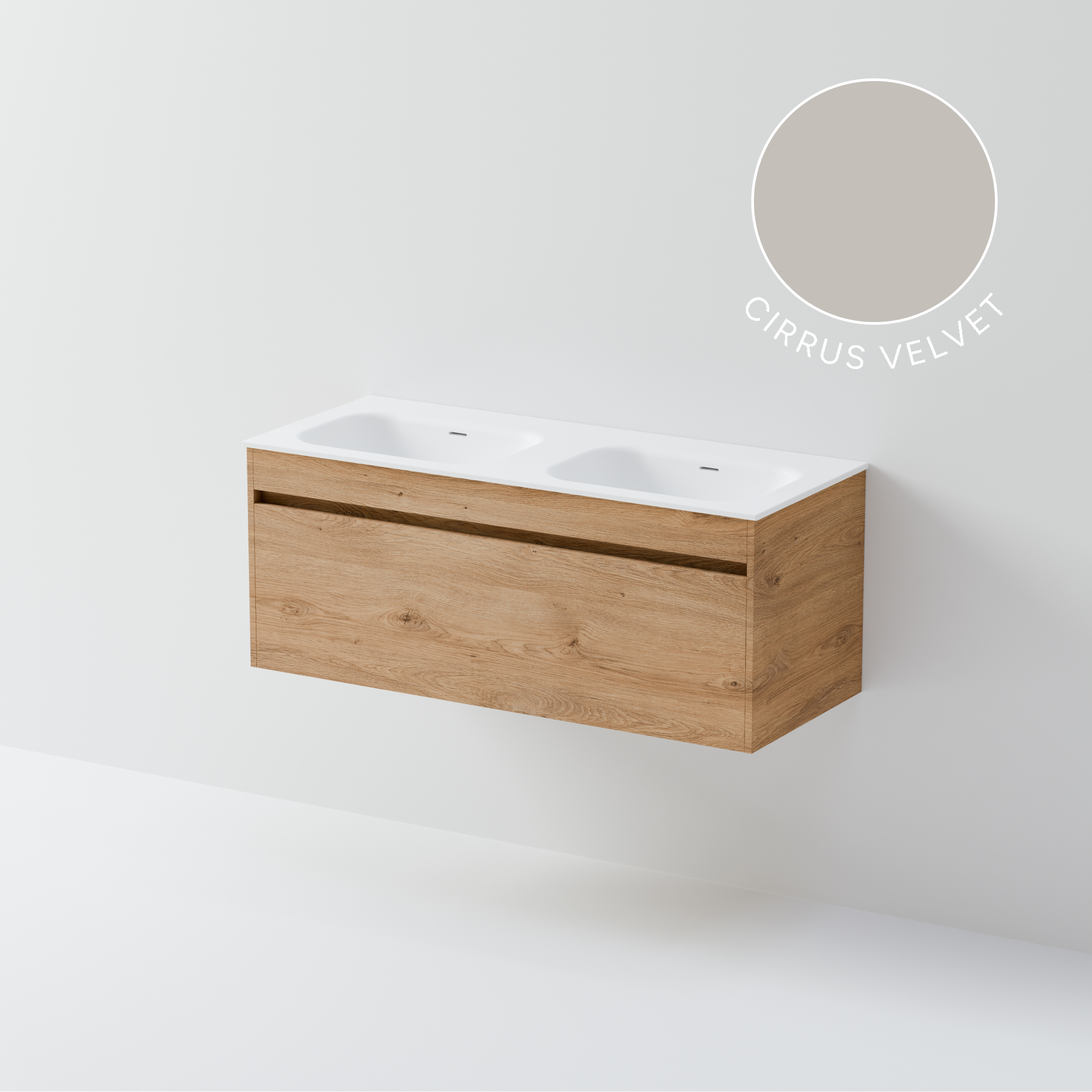 Code Luxe Plus 1200 Vanity | Double Basin