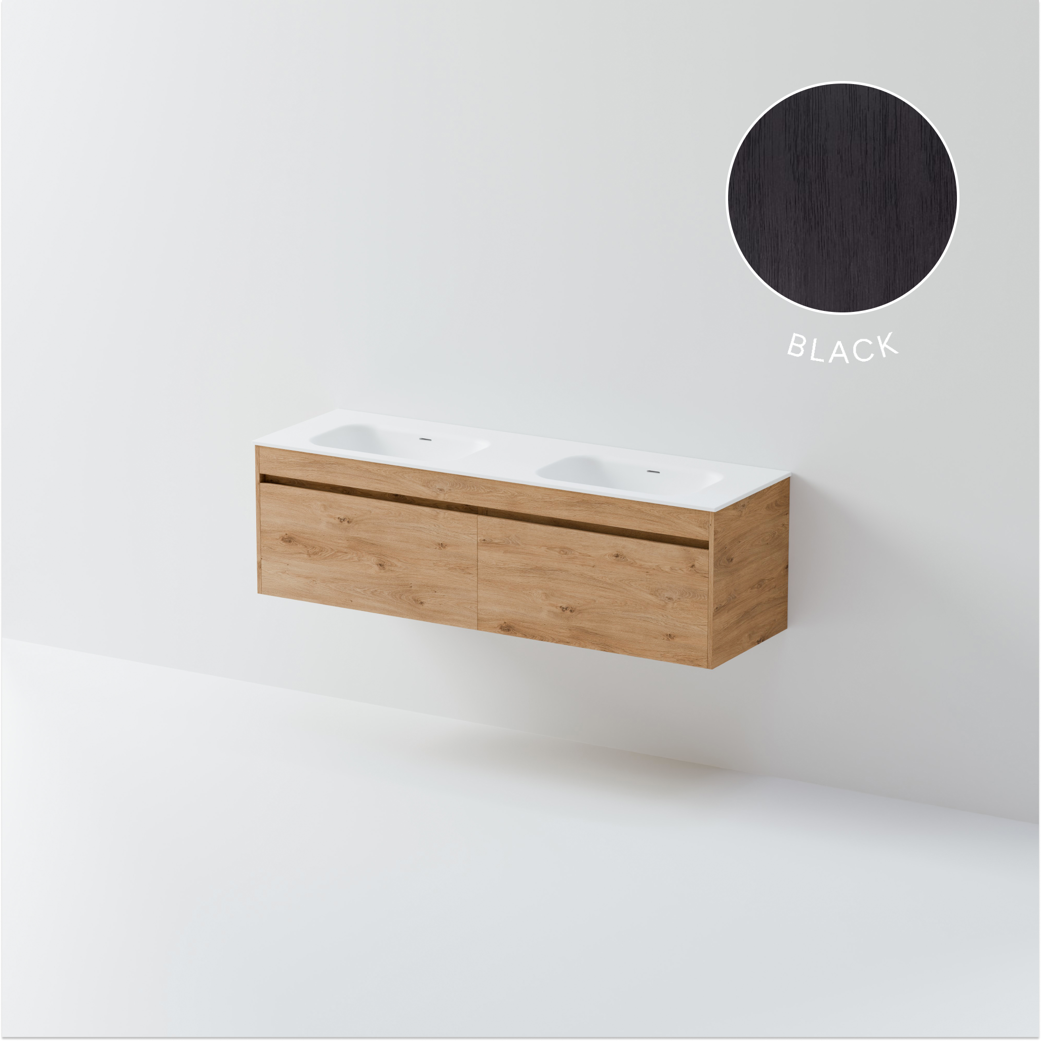 Code Luxe Plus 1600 Vanity | Double Basin
