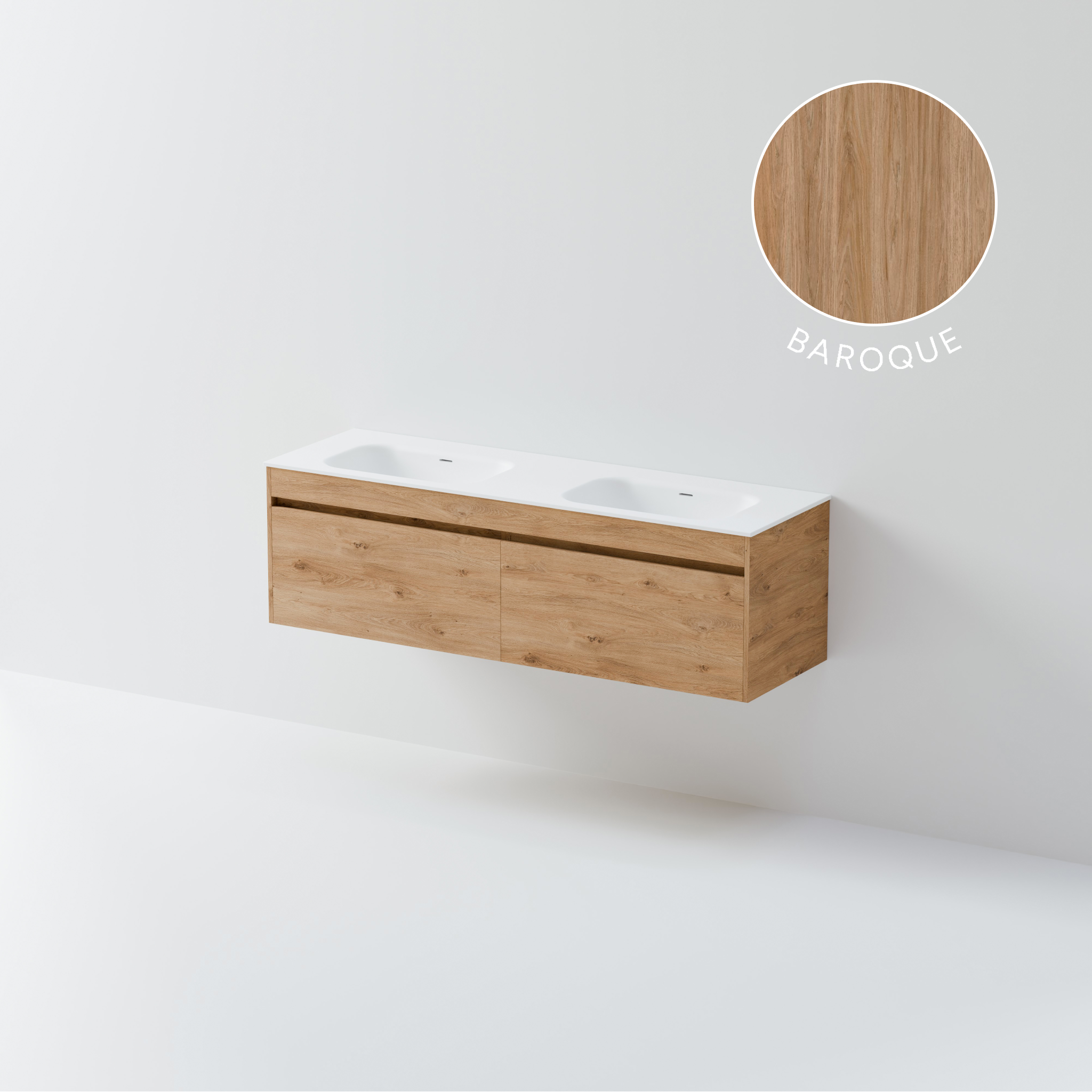Code Luxe Plus 1600 Vanity | Double Basin