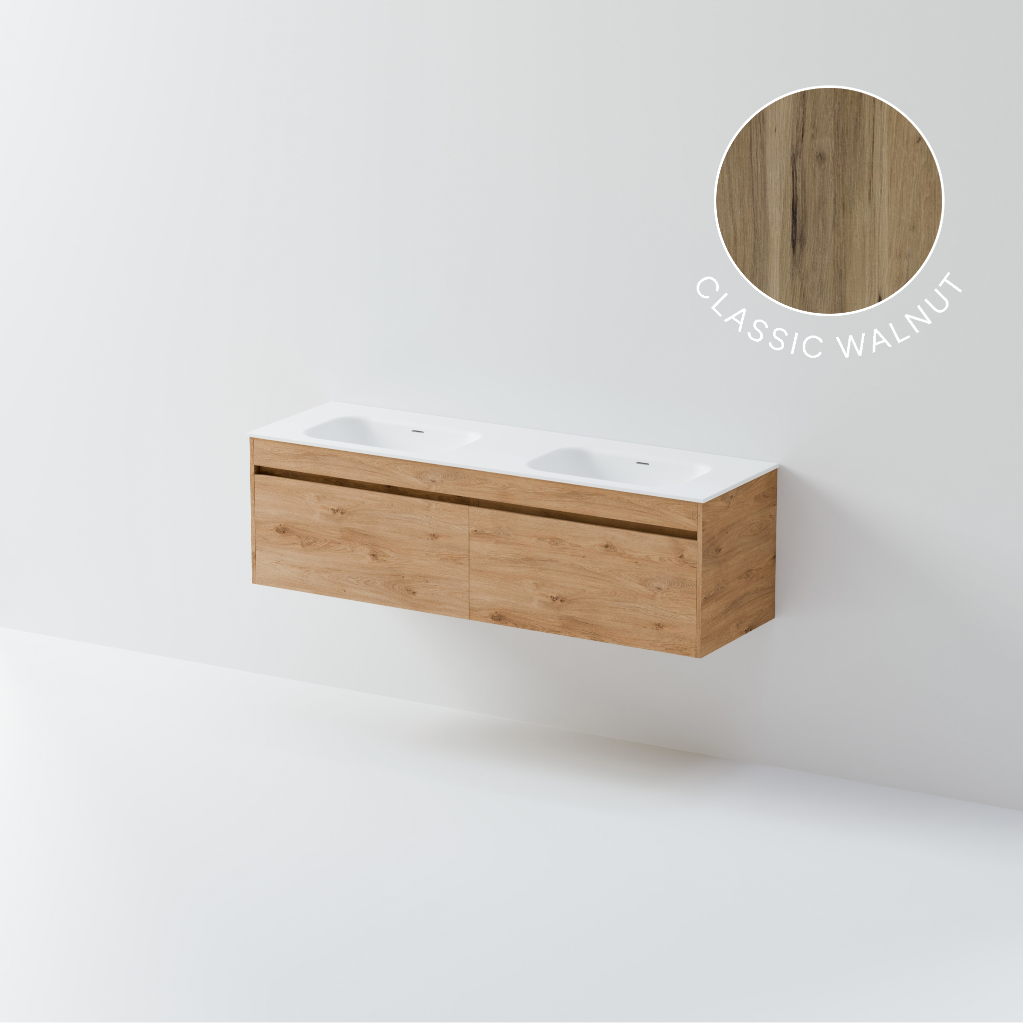 Code Luxe Plus 1600 Vanity | Double Basin