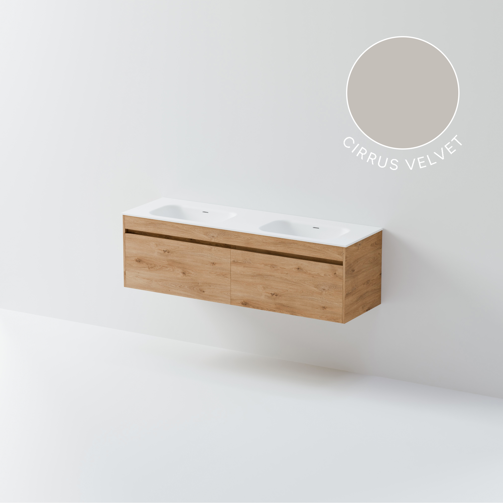 Code Luxe Plus 1600 Vanity | Double Basin
