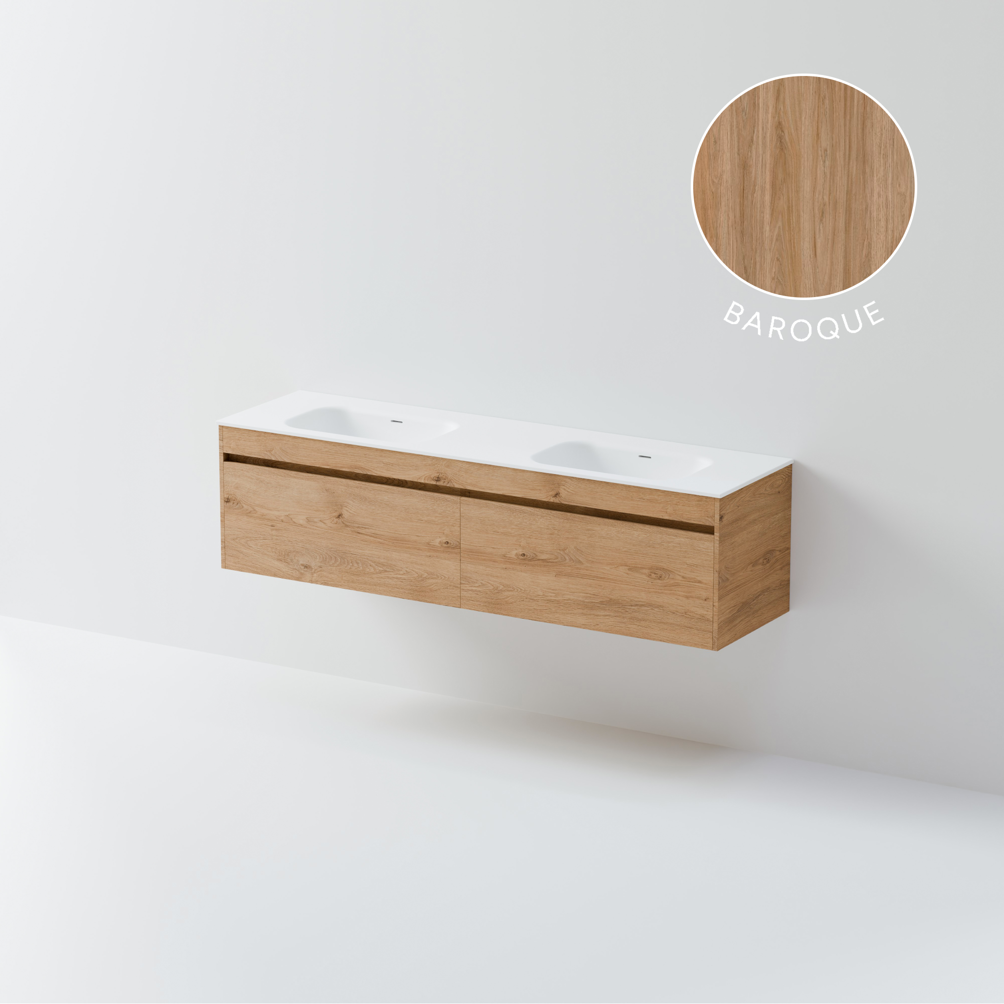 Code Luxe Plus 1800 Vanity | Double Basin