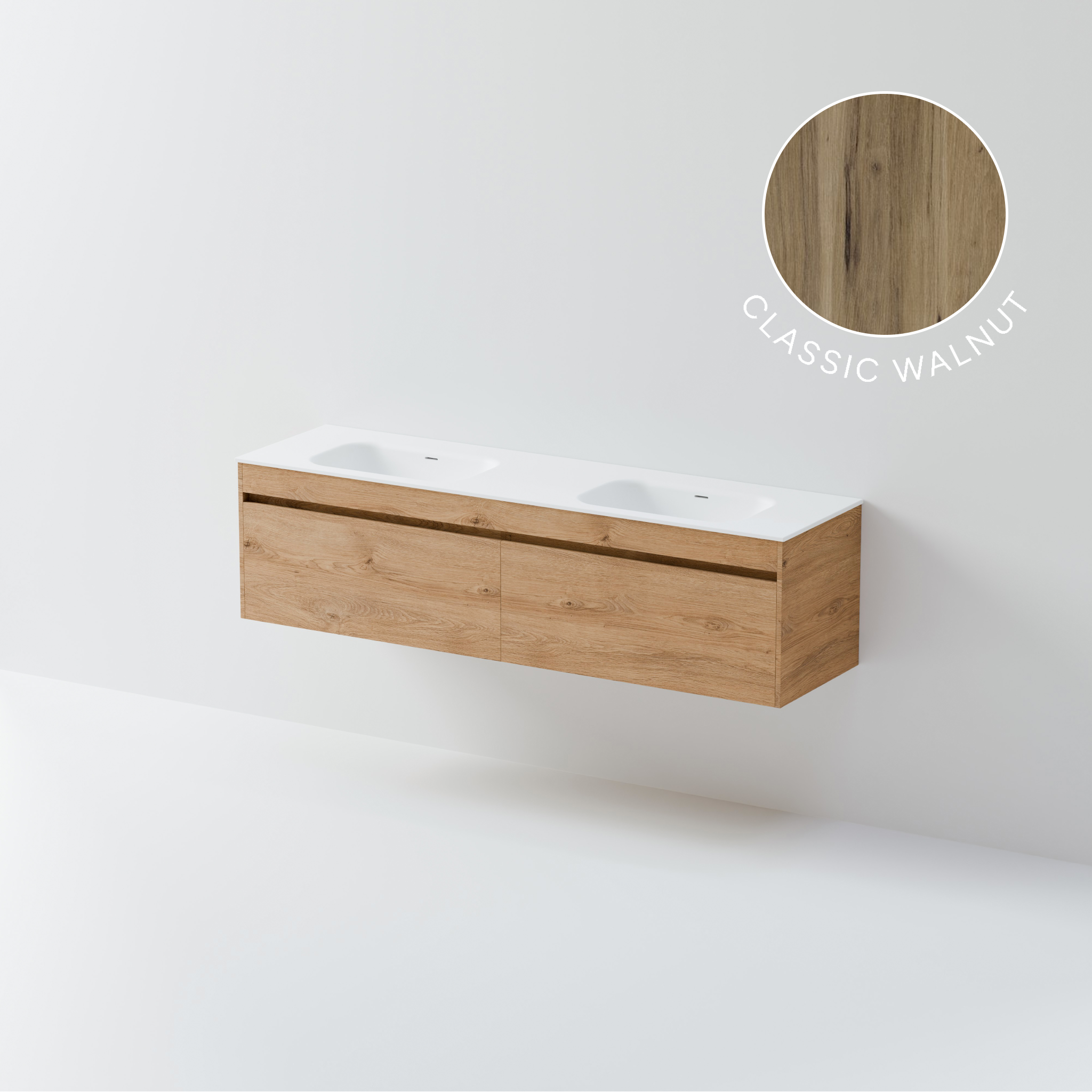 Code Luxe Plus 1800 Vanity | Double Basin