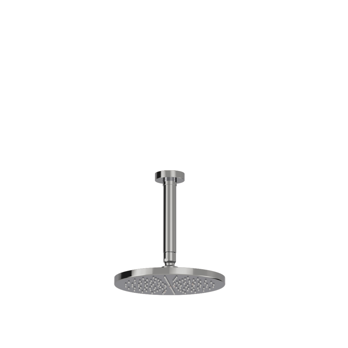 Plumbline Buddy 200mm Ceiling Mount Rainhead With 150mm Arm - Chrome