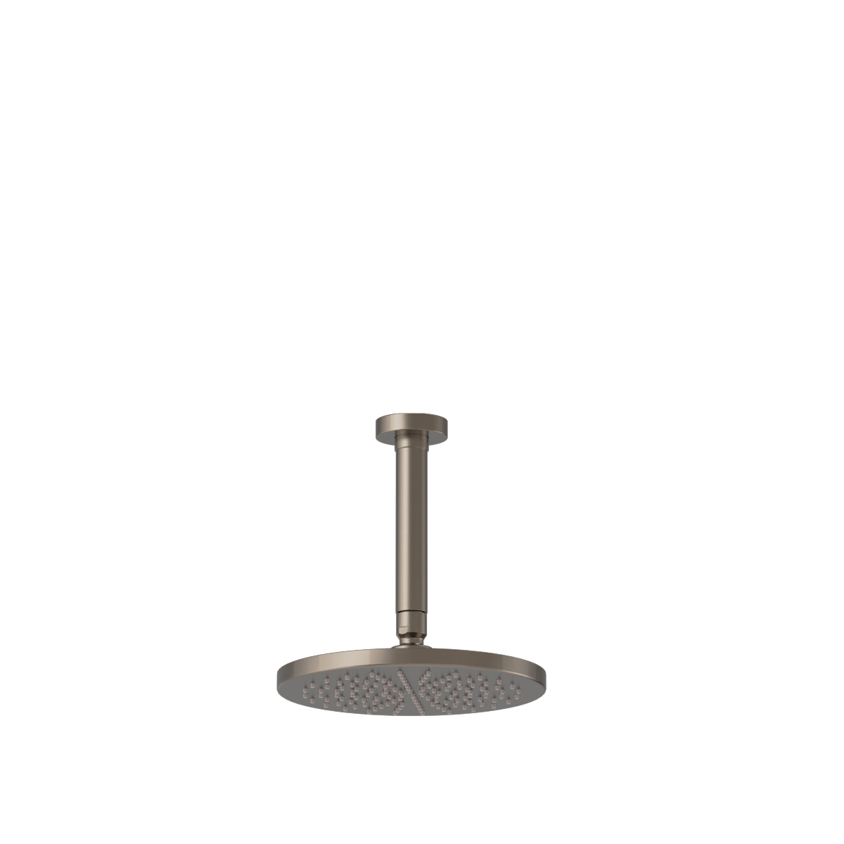 Plumbline Buddy 200mm Ceiling Mount Rainhead With 150mm Arm - Brushed Nickel