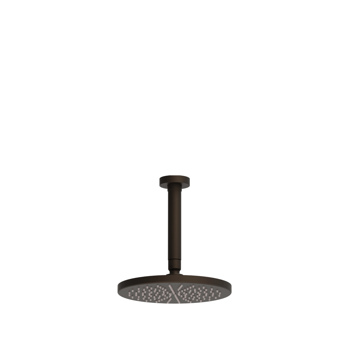 Plumbline Buddy 200mm Ceiling Mount Rainhead With 150mm Arm - Tuscan Bronze
