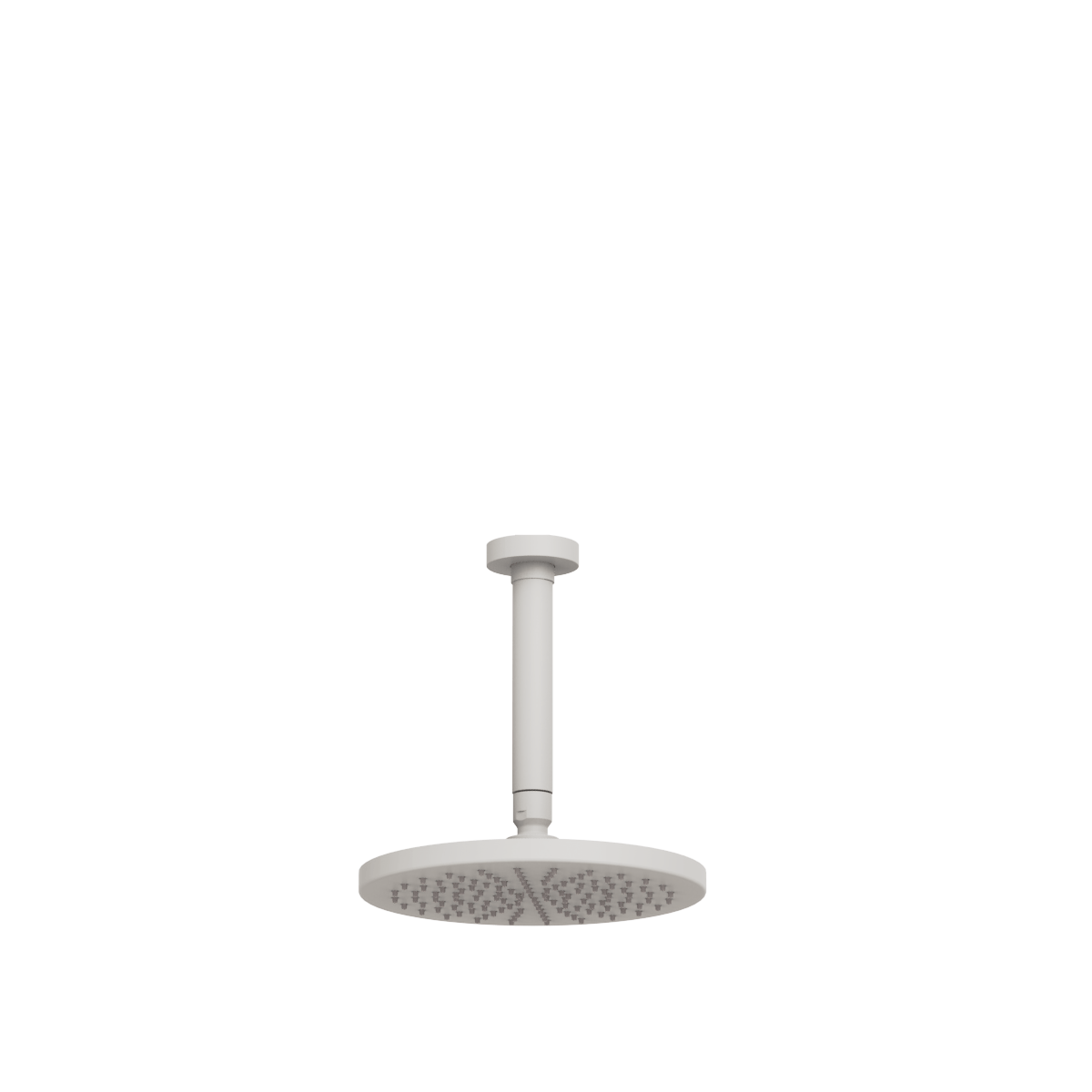 Plumbline Buddy 200mm Ceiling Mount Rainhead With 150mm Arm - Matt White