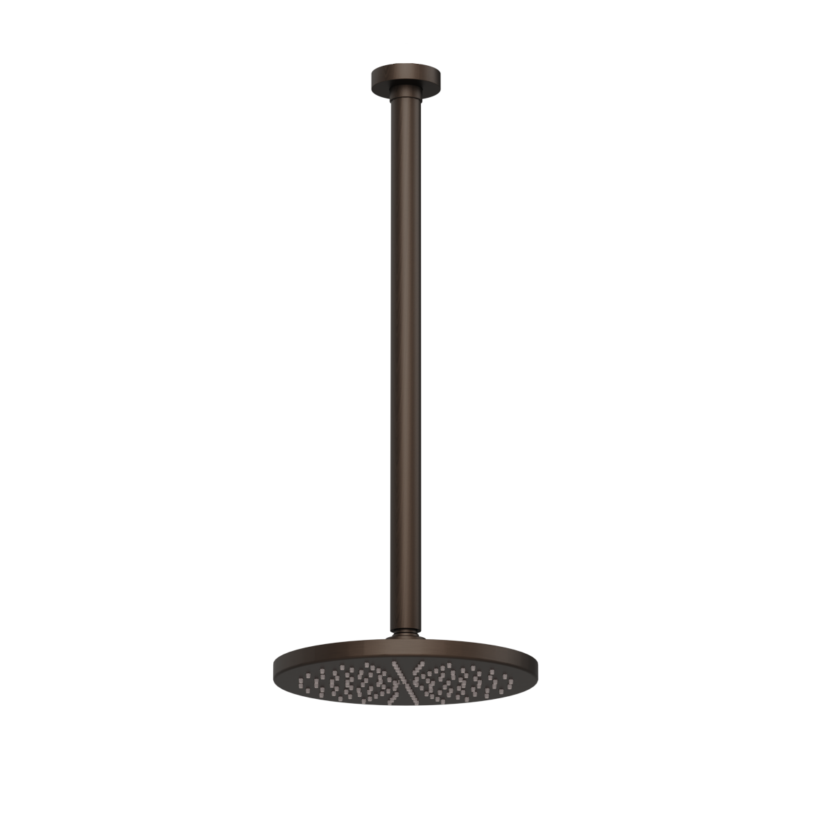Plumbline Buddy 200mm Ceiling Mount Rainhead With 450mm Arm - Tuscan Bronze
