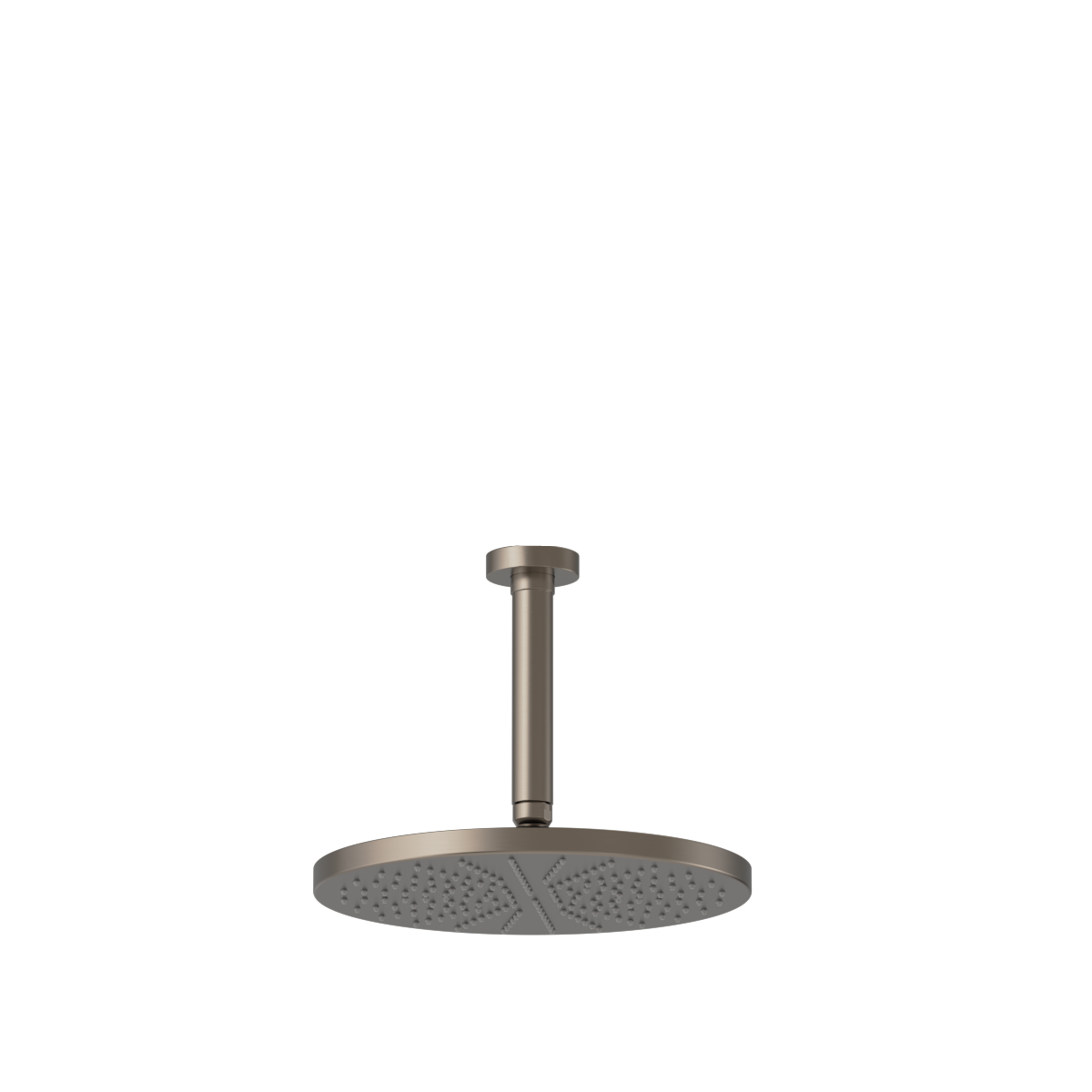 Plumbline Buddy 250mm Ceiling Mount Rainhead With 150mm Arm - Brushed Nickel