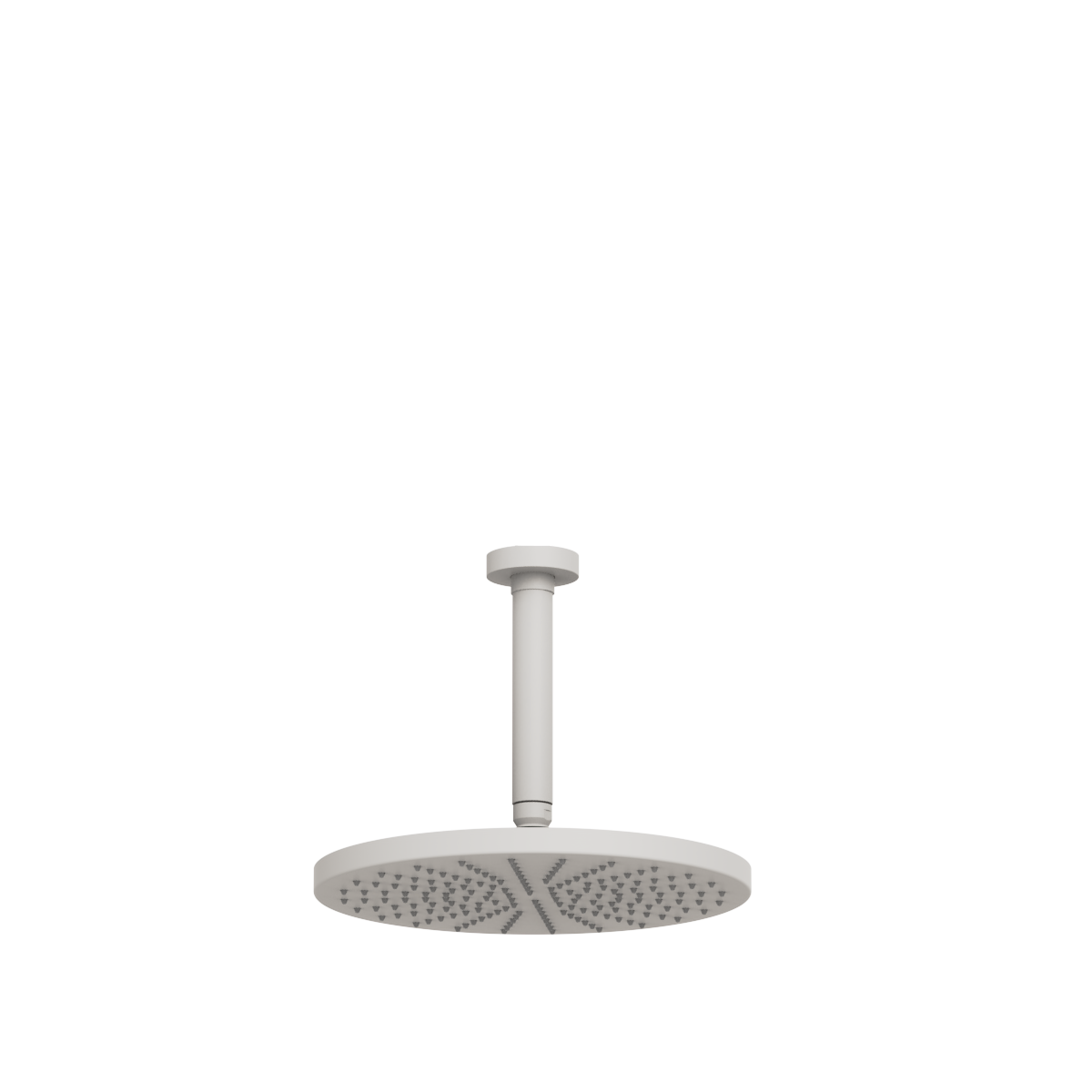 Plumbline Buddy 250mm Ceiling Mount Rainhead With 150mm Arm - Matt White