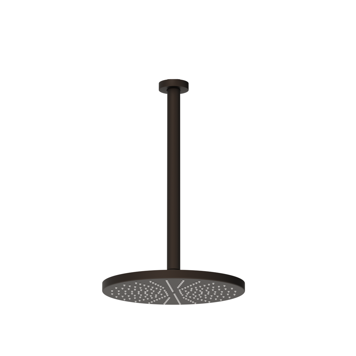 Plumbline Buddy 250mm Ceiling Mount Rainhead With 300mm Arm - Tuscan Bronze